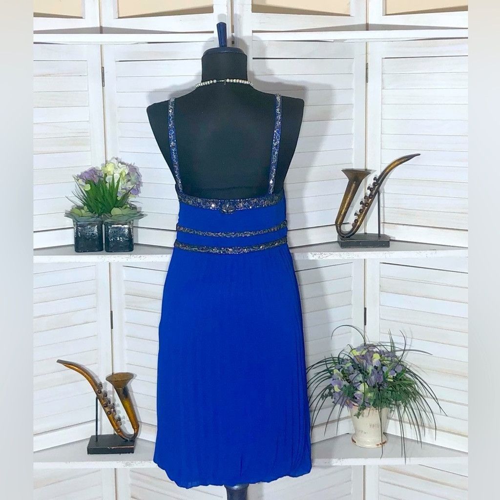 sue wong beaded cocktail dress B34" W28" H32" L36" / Emerald Green / Used