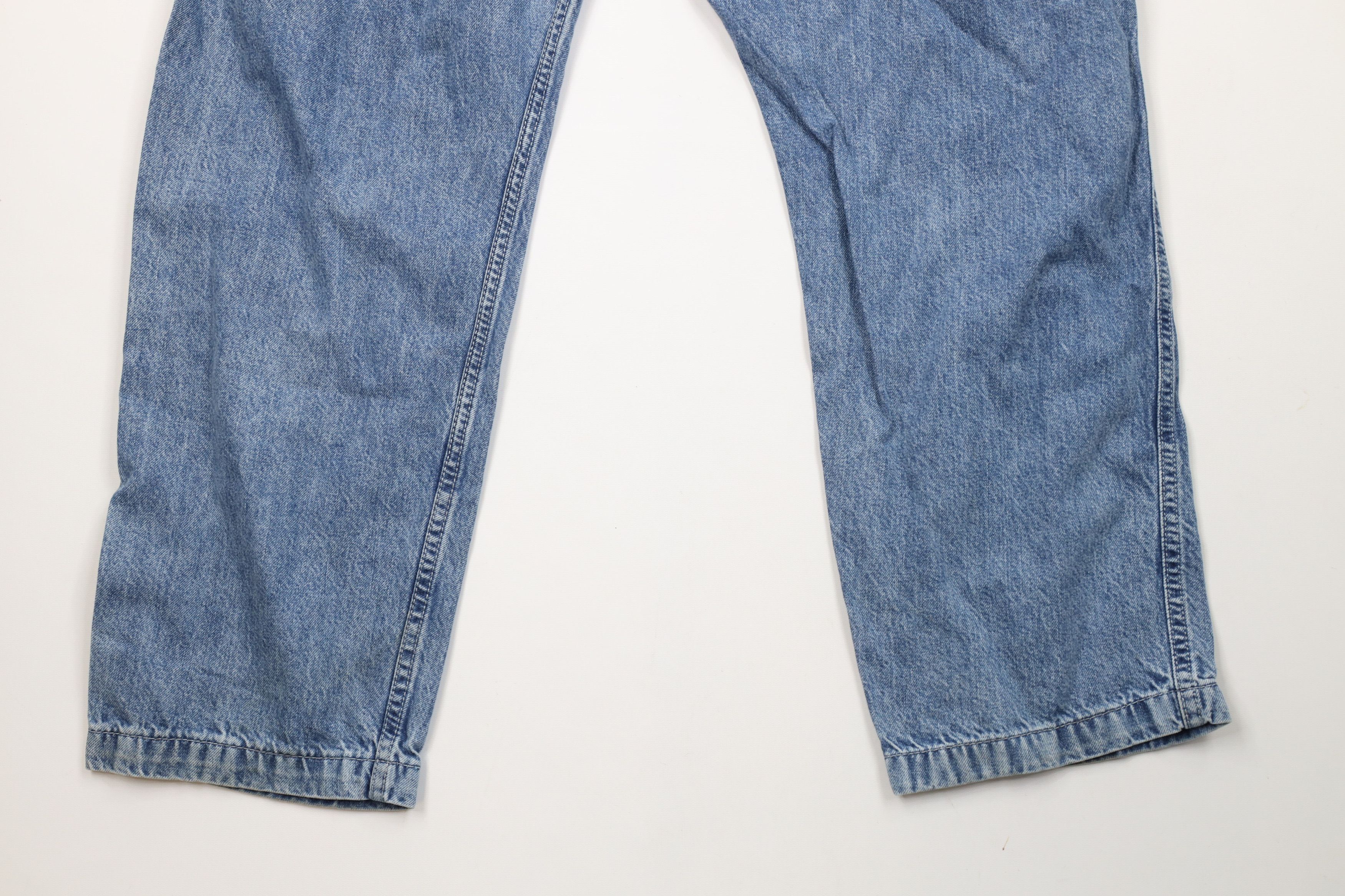 Levi's × Vintage Vintage Y2K Levis Baggy Wide Leg Dungaree Denim Jeans Blue Size US 38 / EU 54 - 15 Thumbnail