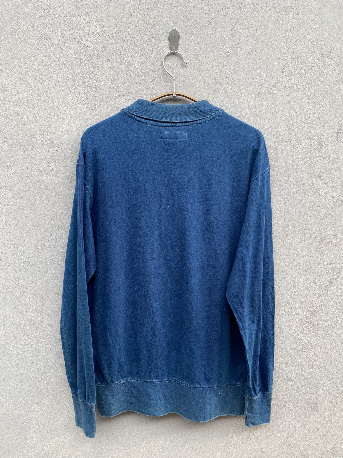 Evisu Stevie Kau x Yamane Evisu Flying Pig Indigo Jumper Shirt Size US L / EU 52-54 / 3 - 9 Thumbnail