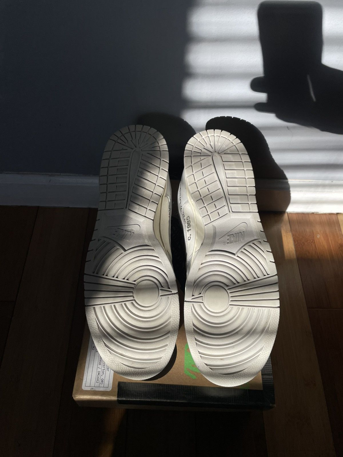 Nike × Off-White Nike Dunk Off White Lot 21 Of 50 Size US 10.5 / EU 43-44 - 9 Thumbnail