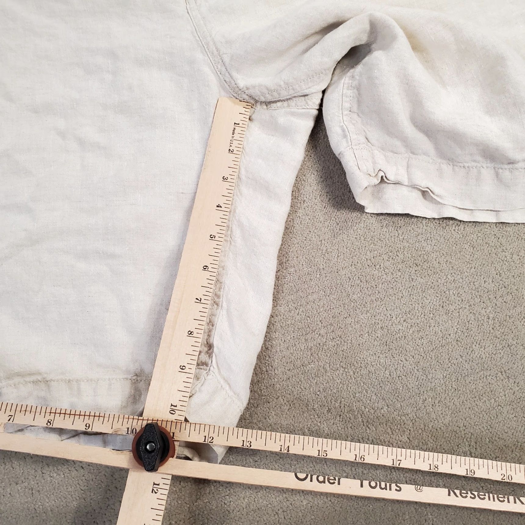 Tommy Bahama Tommy Bahama Relax Linen Shorts Mens 3XB Beige Chinos Flat Front Lightweight Big & Tall Casual Outdoor Pockets Logo Linen Size US 34 / EU 50 - 6 Thumbnail