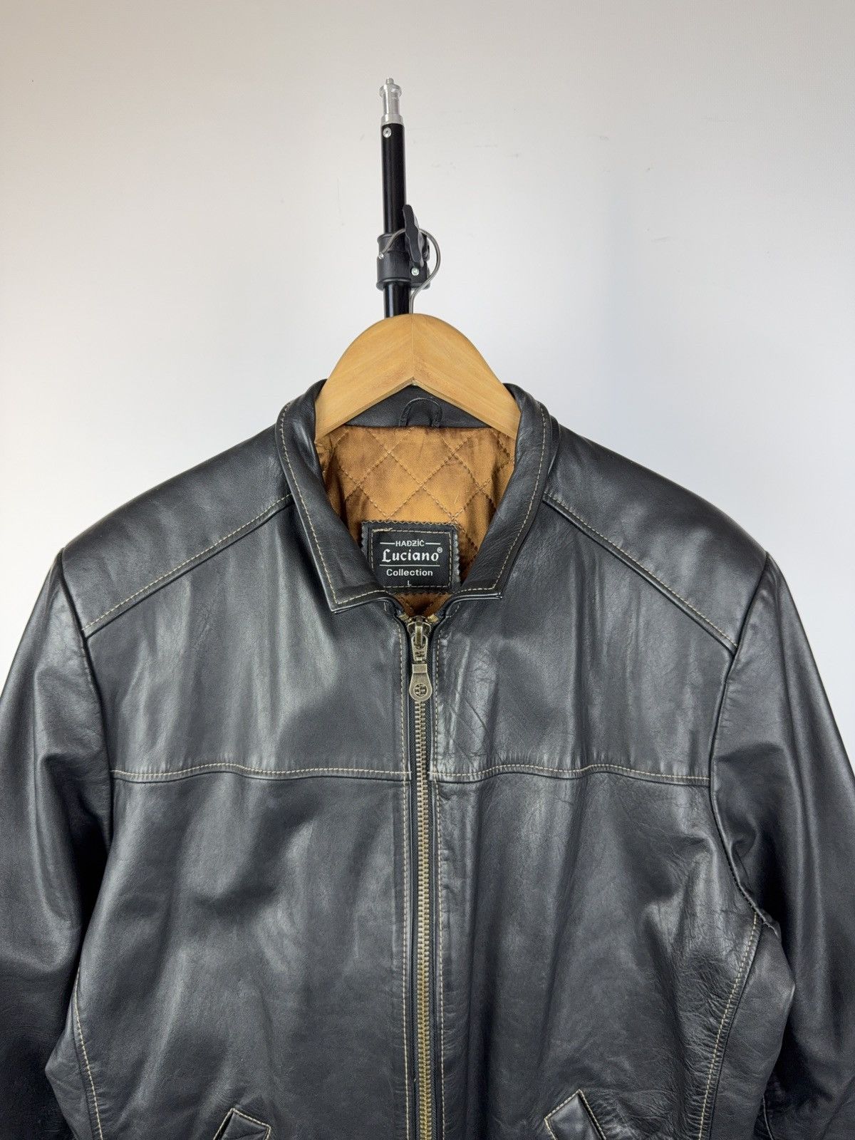 Vintage Vintage 90s Retro Luciano Biker Rock Punk Leather Jacket Size US L / EU 52-54 / 3 - 2 Thumbnail