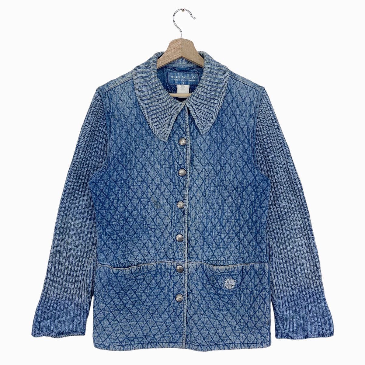 45rpm × Indigo Blue Willis Quilted Indigo Denim Jacket Size US S / EU 44-46 / 1 - 1 Thumbnail