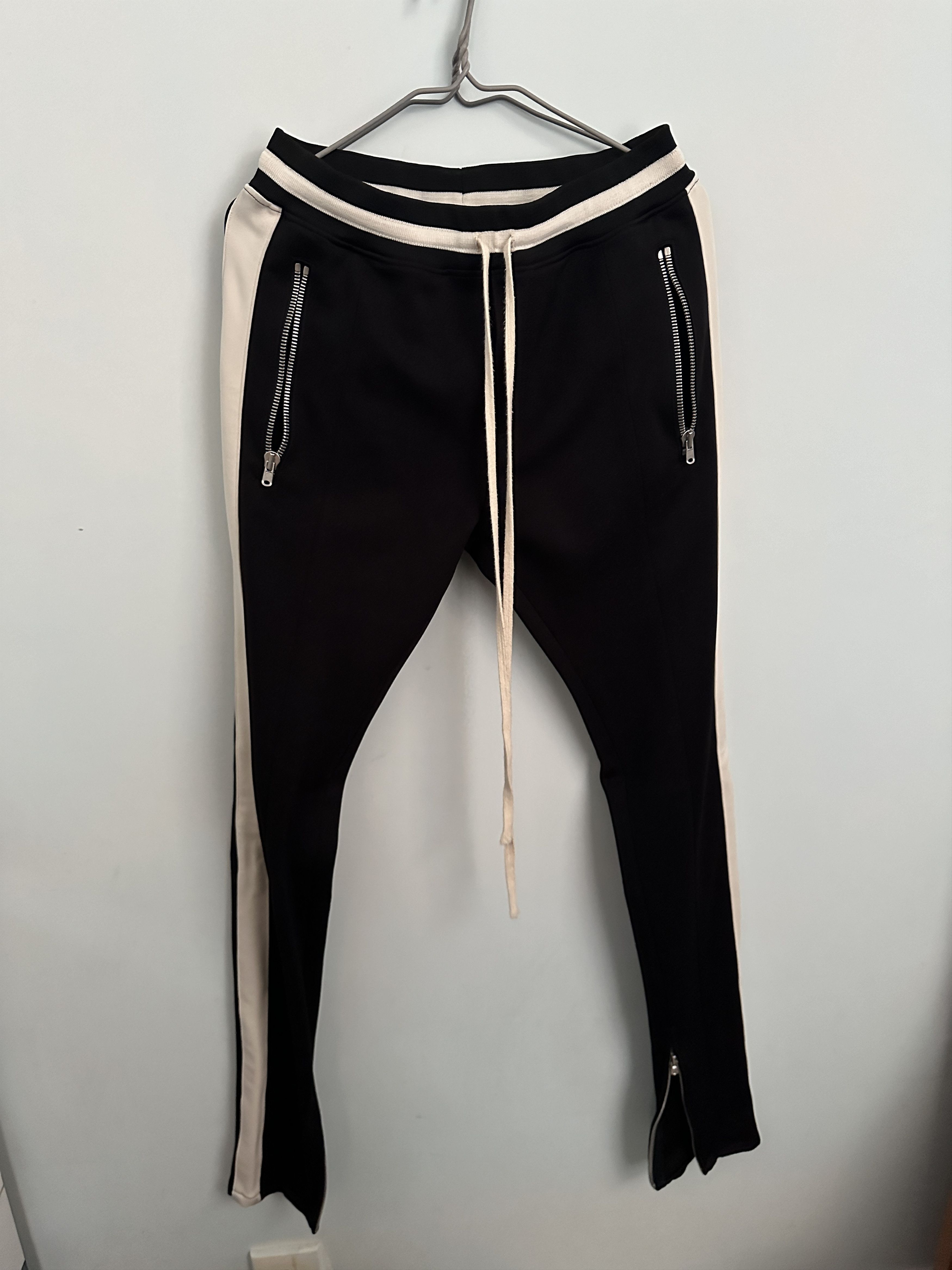 image of Fear Of God Track Pants in Black/White, Men's (Size 30)