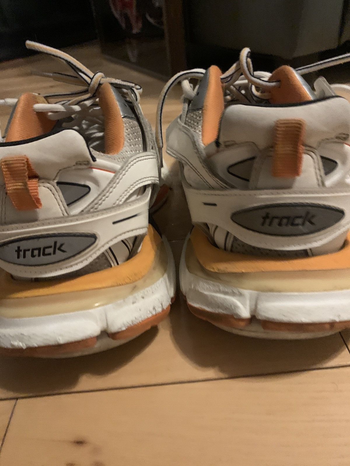 Balenciaga Orange and White Balenciaga Tracks Size US 9 / EU 42 - 4 Thumbnail