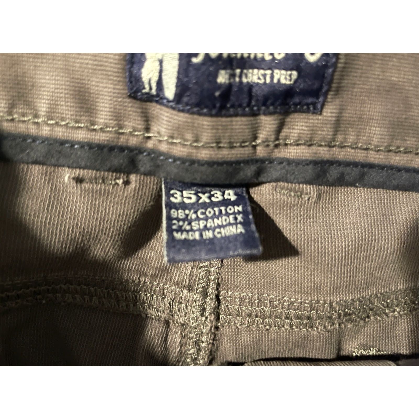 johnnie-O johnnie-O Mens West Coast Prep Casual Chino Pants 34x34 Brown 014 Phantom Regular Inseam 34 Front Flat Front Zip-fly Back Pockets Modern Vintage No Size US 34 / EU 50 - 4 Thumbnail