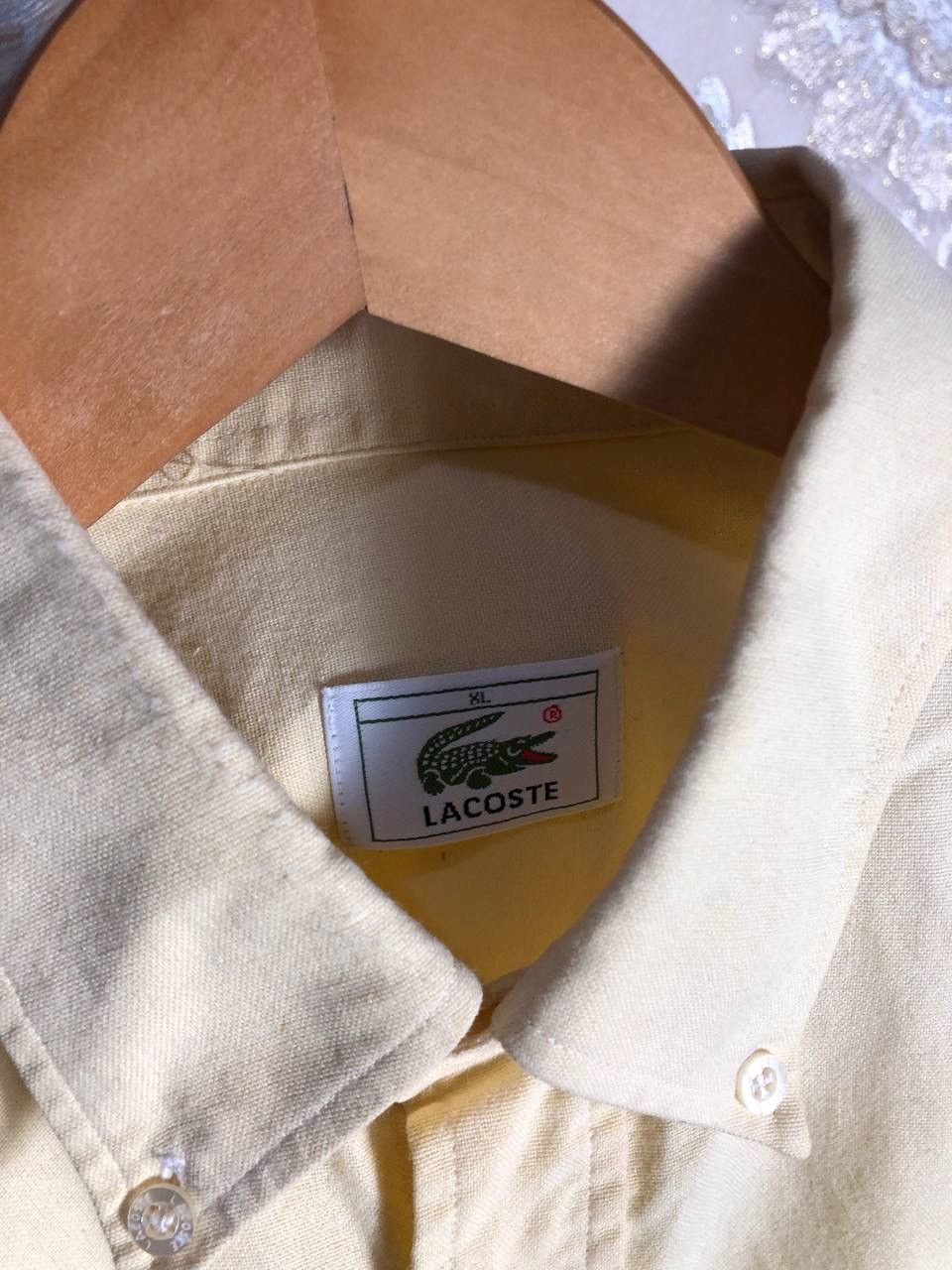 Lacoste × Vintage VERY RARE LACOSTE CHEMISE DESIGNER LONG SLEEVE SHIRT LUXURY Size US XL / EU 56 / 4 - 3 Thumbnail