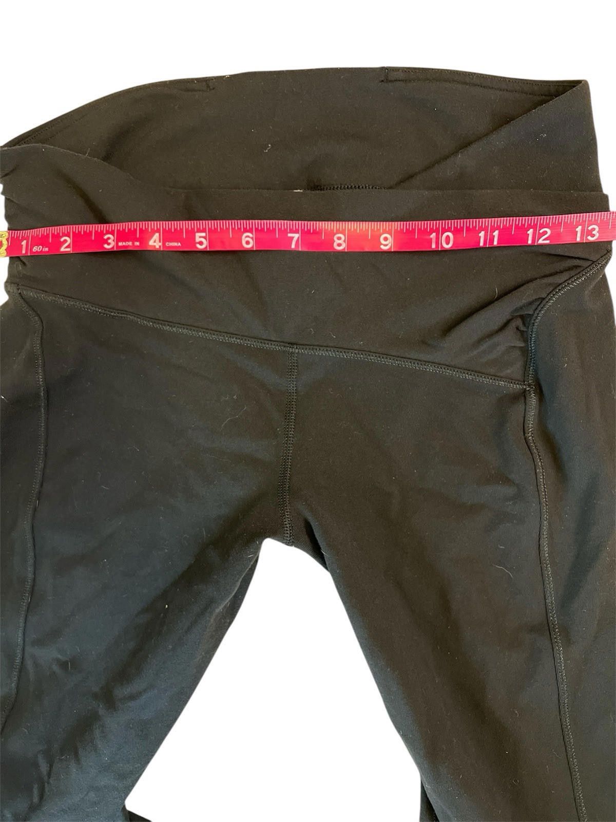 Designer lululemon black leggings 6 Full Length Size 28" / US 6 / IT 42 - 4 Thumbnail
