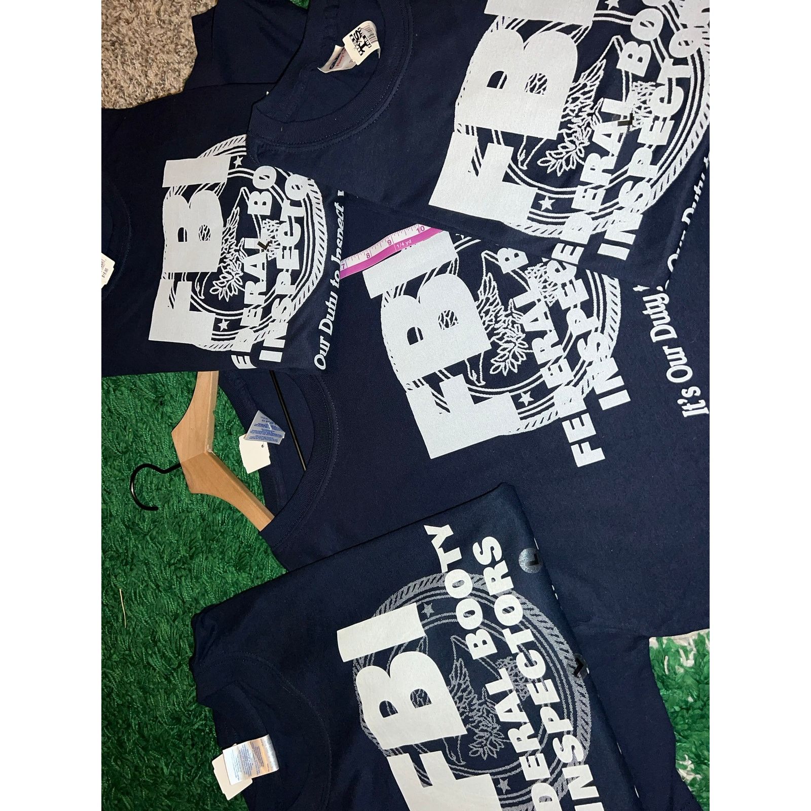 Gildan Y2K FBI Federal Booty Inspectors It's Our Duty Joke Shirt L Size US L / EU 52-54 / 3 - 9 Thumbnail