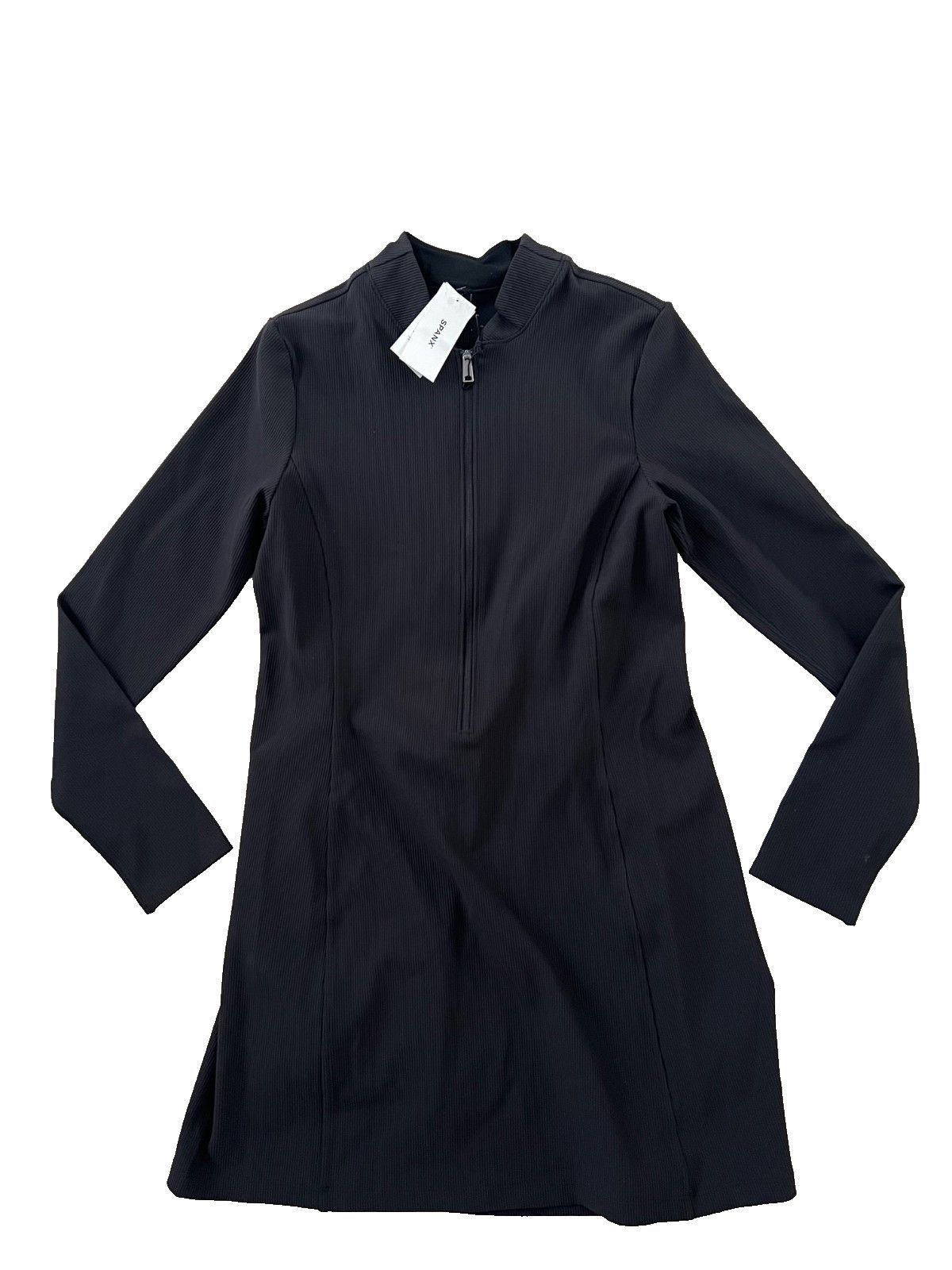 Spanx Spanx 50772R Rib Half Zip Dress Black ( S ) Size S / US 4 / IT 40 - 3 Thumbnail
