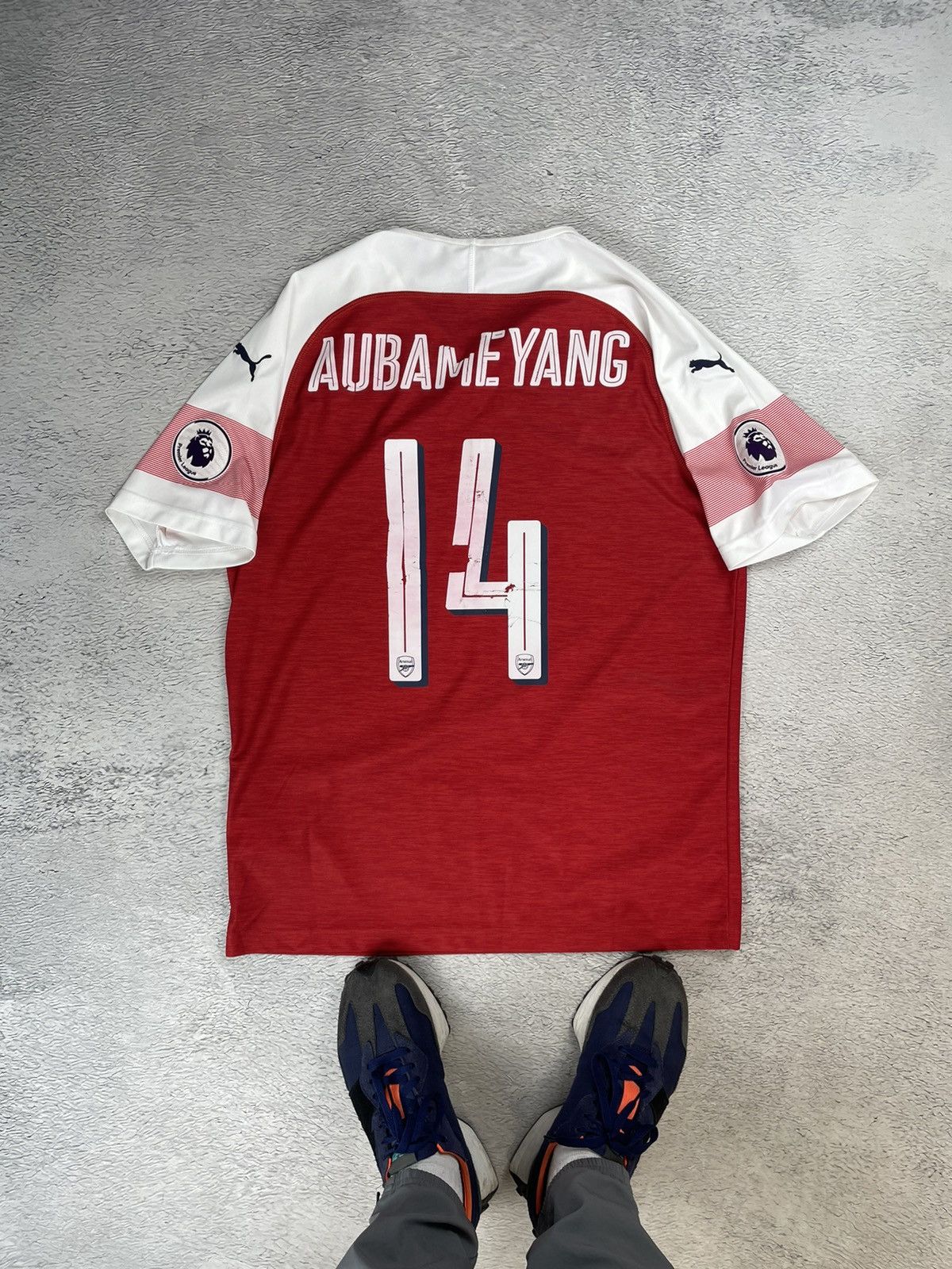 Puma × Vintage AUBAMEYANG Vintage Arsenal 2018/19 Puma Jersey y2k blokcore Size US L / EU 52-54 / 3 - 1 Thumbnail