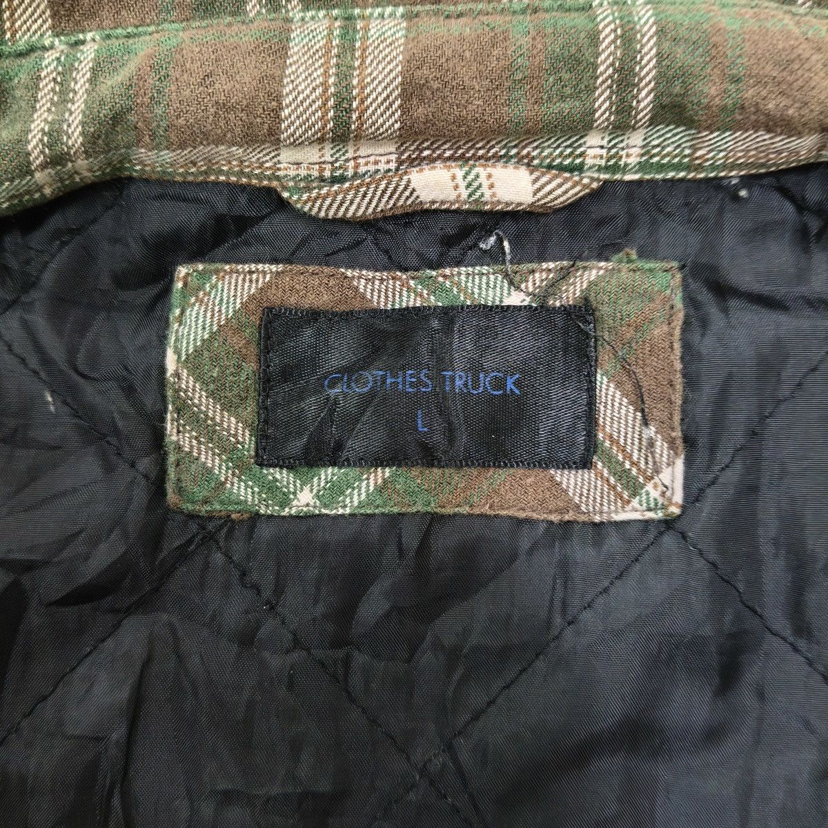 Japanese Brand Vintage Clothes Truck Quilted Flannel Jacket Size US L / EU 52-54 / 3 - 10 Thumbnail