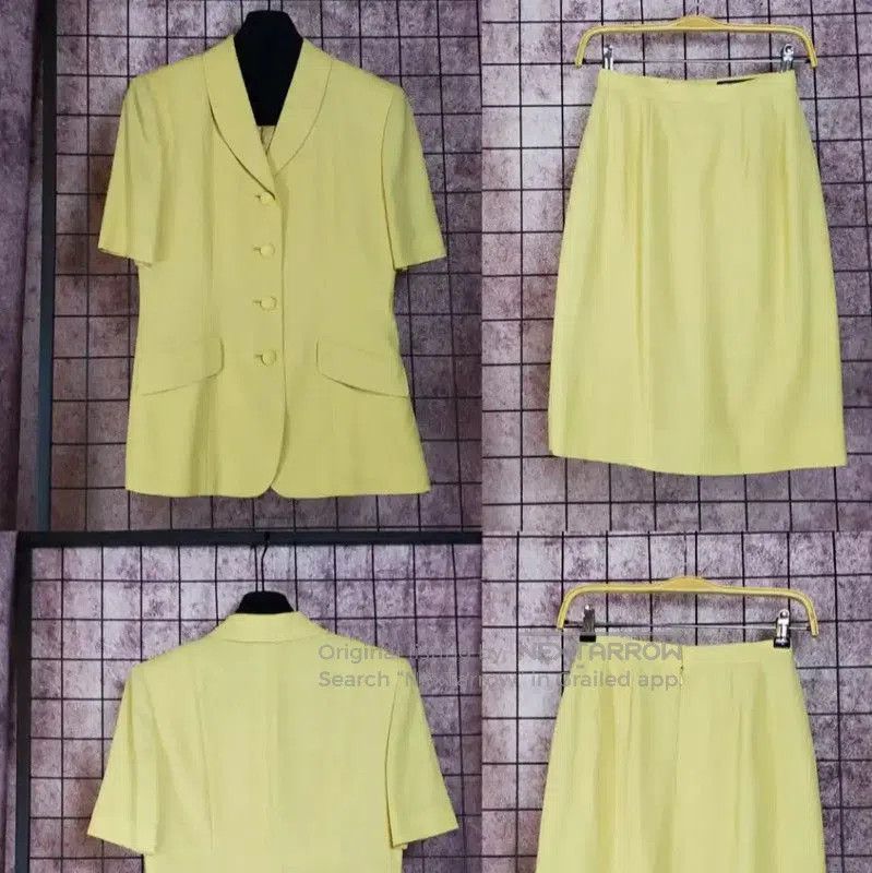 Burberry Burberry Yellow Wool Blend Short Sleeve Cardigan. Size M / US 6-8 / IT 42-44 - 2 Thumbnail
