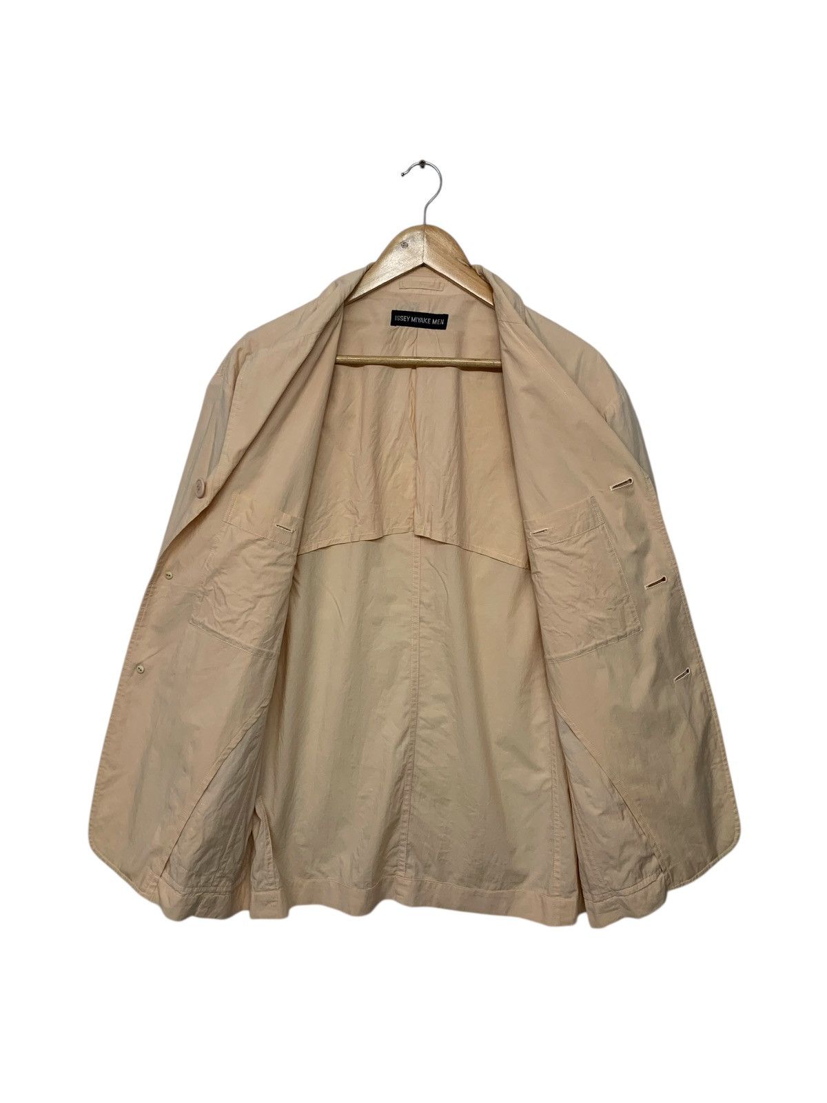 Designer × Issey Miyake × Japanese Brand Rare Issey Miyake Men Cotton Blazer Button Ups Size US L / EU 52-54 / 3 - 3 Thumbnail
