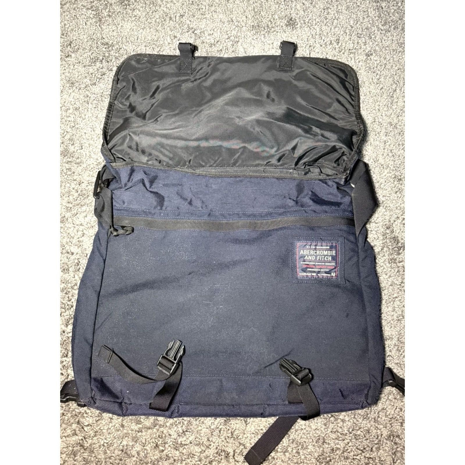 Abercrombie & Fitch Abercrombie & Fitch Vintage 90s Messenger Bag - Blue/Green Size ONE SIZE - 7 Thumbnail