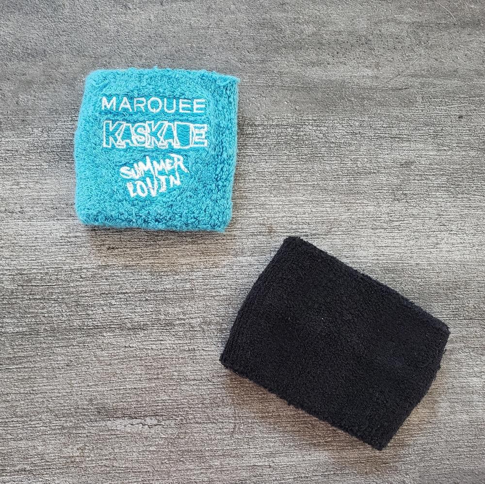 Designer Blue Black Marquee Kaskade Sweatband Size ONE SIZE - 1 Thumbnail