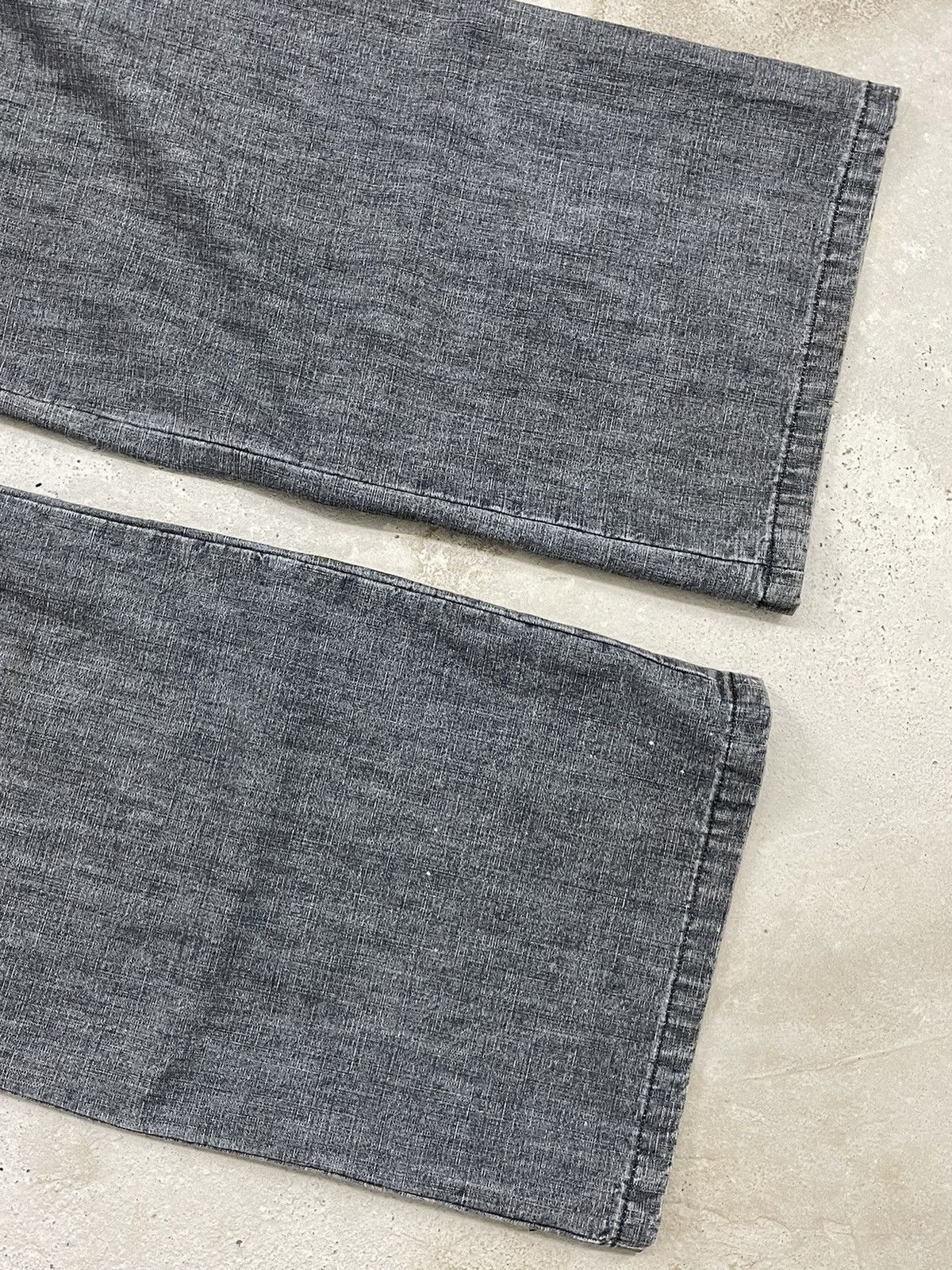 Issey Miyake Zucca Vintage Waist Wide Leg Flare Denim Paint Mark Size US 29 - 5 Thumbnail