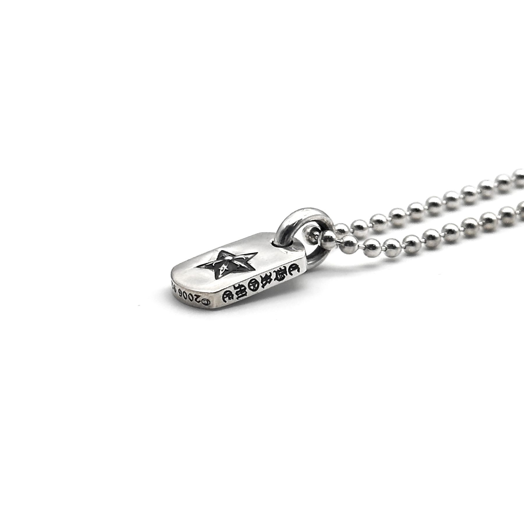 Chrome Hearts Chrome Hearts Silver Tiny Star Dog Tag Necklace Size ONE SIZE - 4 Thumbnail