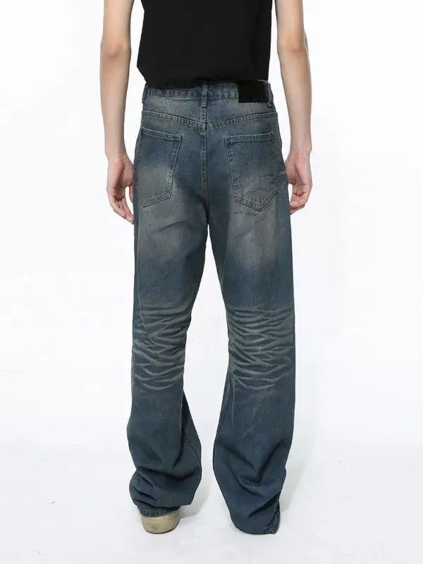 Jean American high street tie-dye wrinkled distressed jeans Size US 32 / EU 48 - 3 Thumbnail