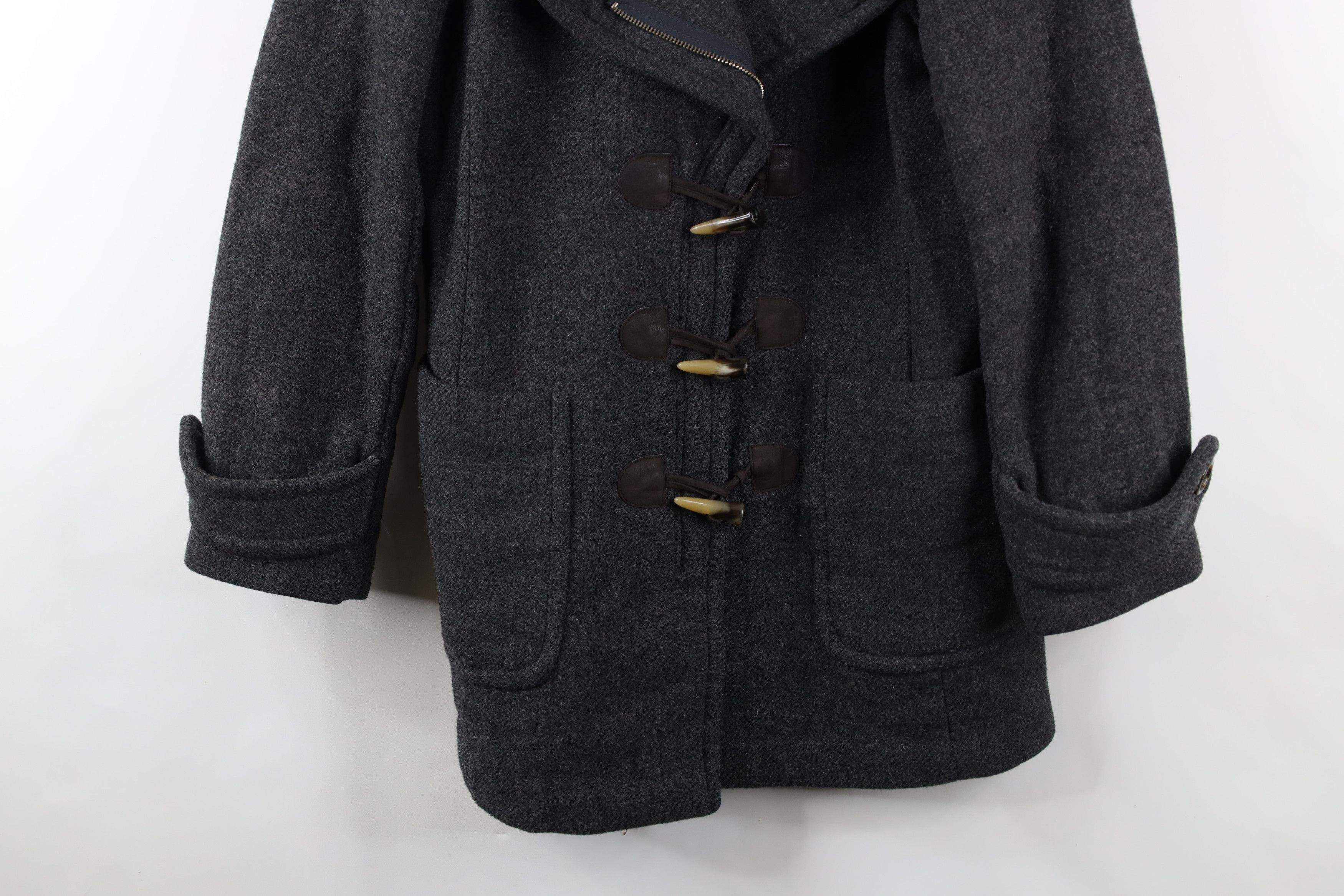 Banana Republic × Vintage Banana Republic Wool Blend Button Full Zip Jacket Gray Size M / US 6-8 / IT 42-44 - 3 Thumbnail