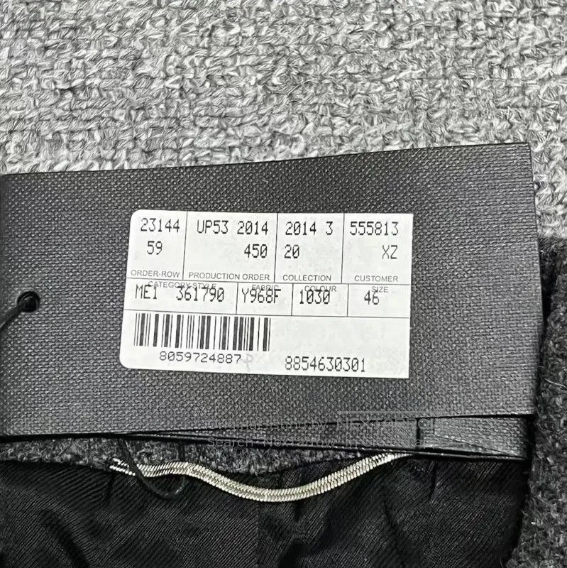 Yves Saint Laurent YSL Gray Cotton Striped Logo Women's Jacket . Size S / US 4 / IT 40 - 4 Thumbnail