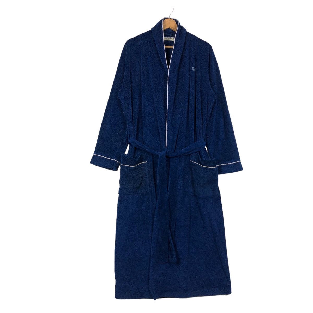 Christian Dior Monsieur 🔥Rich Blue - Wool Long Bath Robe Luxury Wear Size US M / EU 48-50 / 2 - 1 Thumbnail