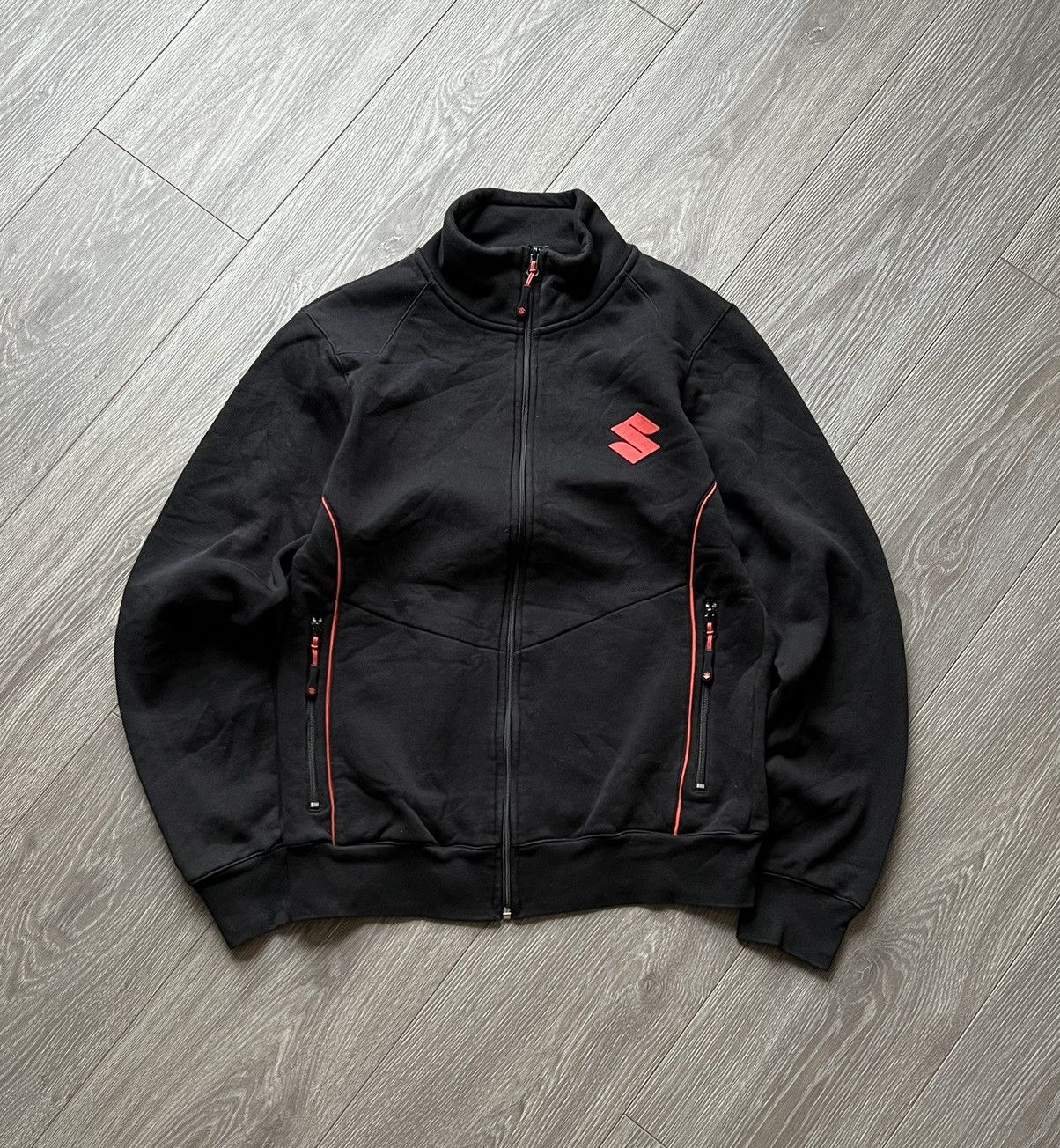 Japanese Brand Vintage 💥 Suzuki Racing Zip Sweatshirt Japanese Size US S / EU 44-46 / 1 - 1 Thumbnail