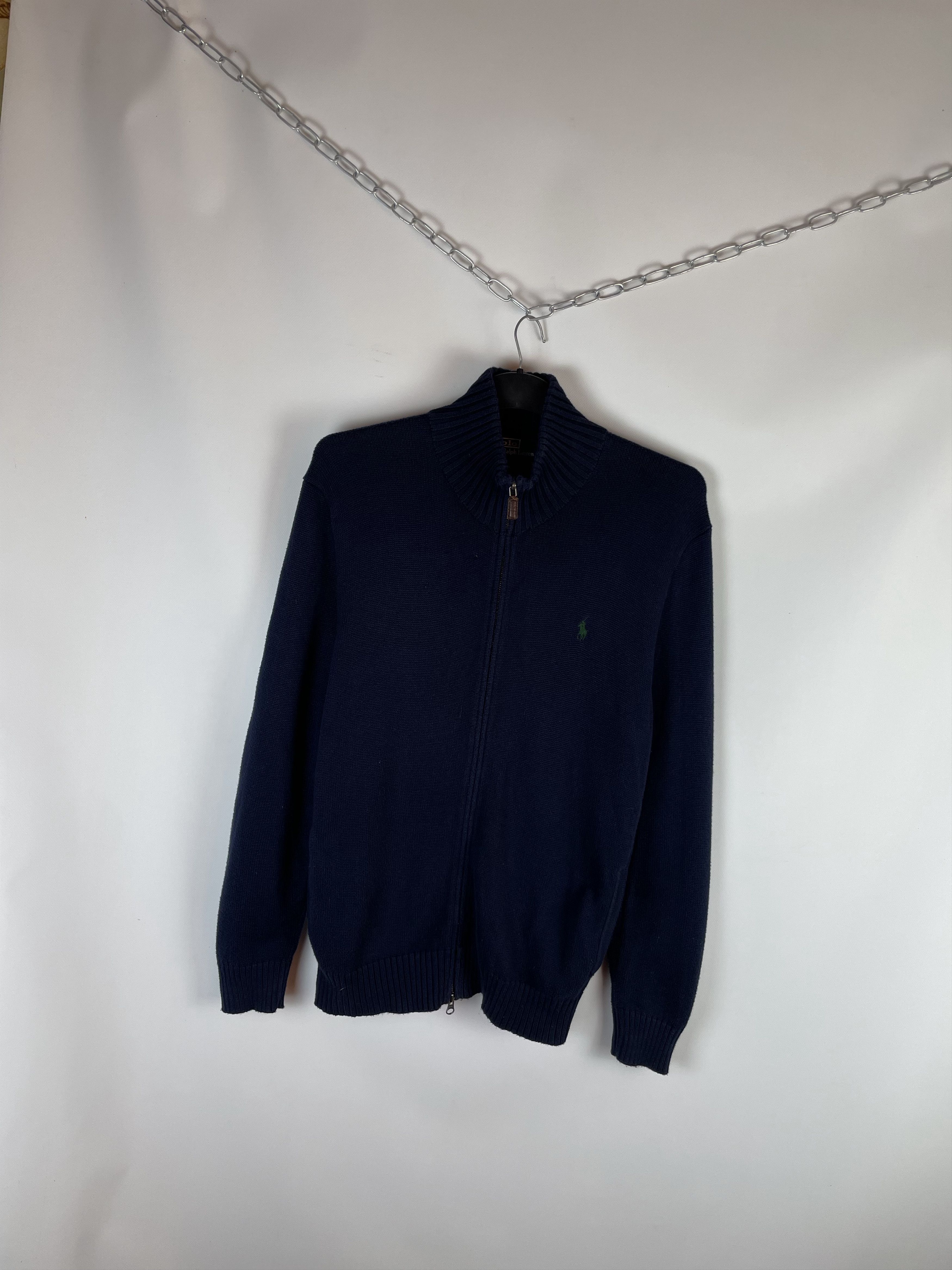 Polo Ralph Lauren Vintage Polo Ralph Lauren Knit Zip Sweater Size US L / EU 52-54 / 3 - 2 Thumbnail