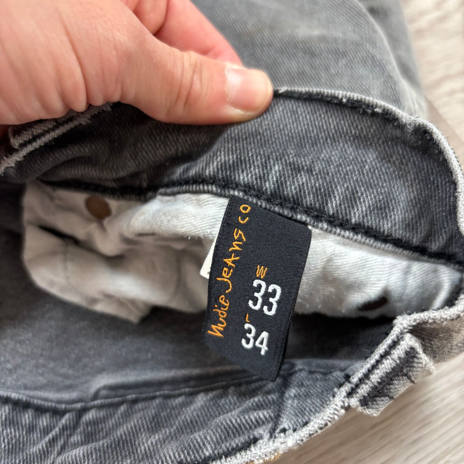 Nudie Jeans Nudie Jeans Co Thin Finn Superused Grey Denim Jeans 33x31 Size US 33 - 10 Thumbnail