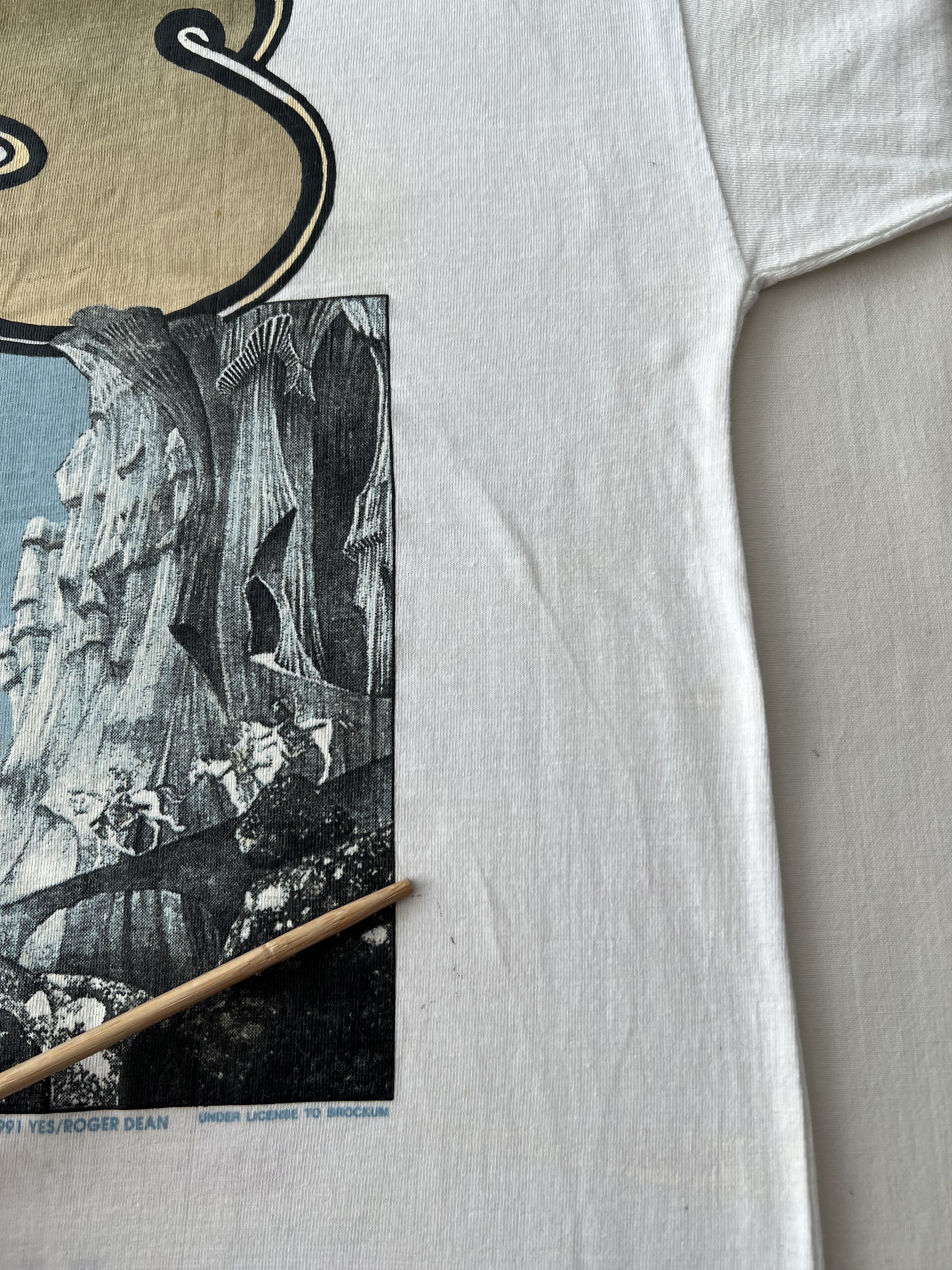 Band Tees Vintage 1991 Yes Band Relayer World Tour White T-shirt Size US XL / EU 56 / 4 - 13 Thumbnail