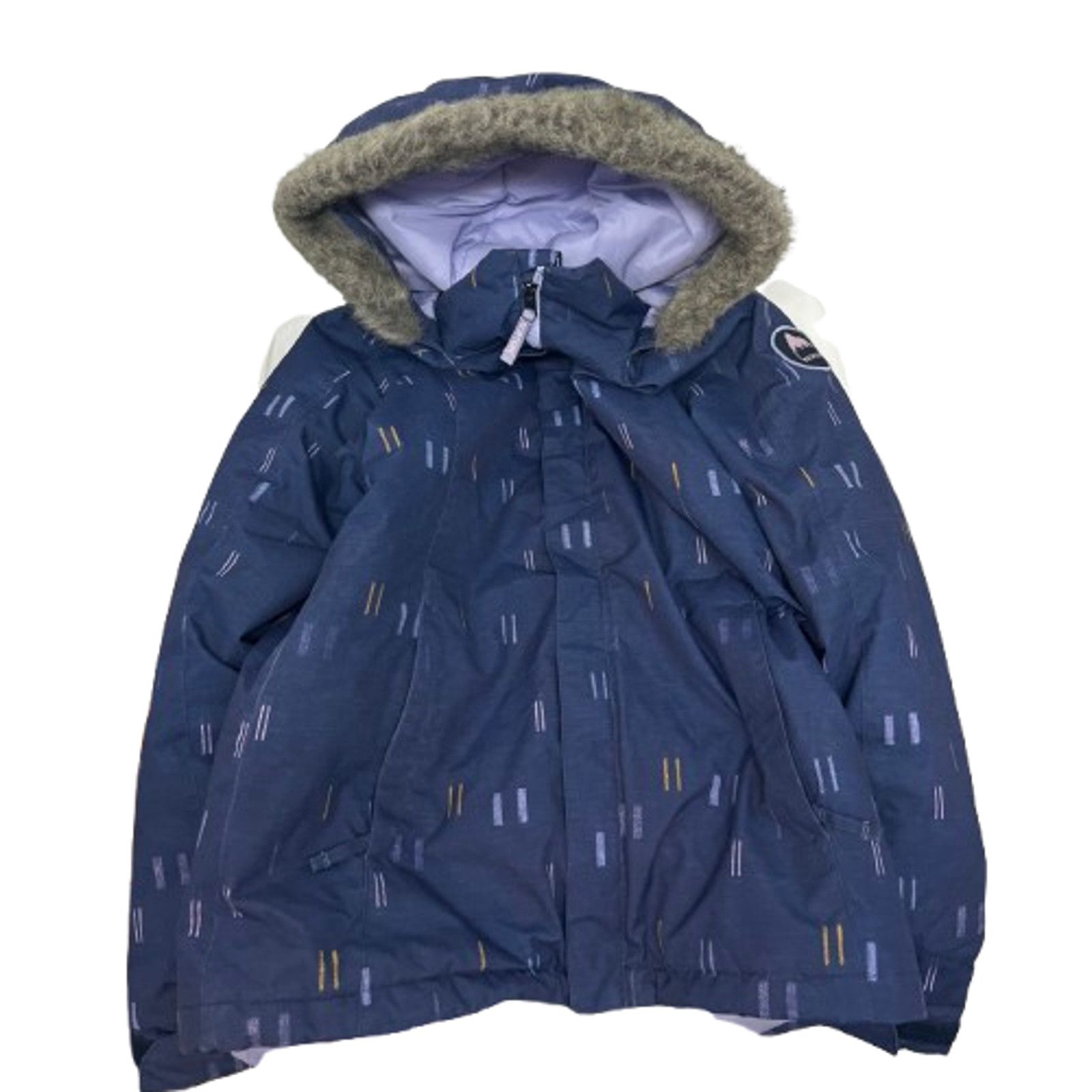 Burton Burton Elodie Blue Ski Snowboard Zip Faux Fur Hood Jacket M Size M / US 6-8 / IT 42-44 - 5 Thumbnail
