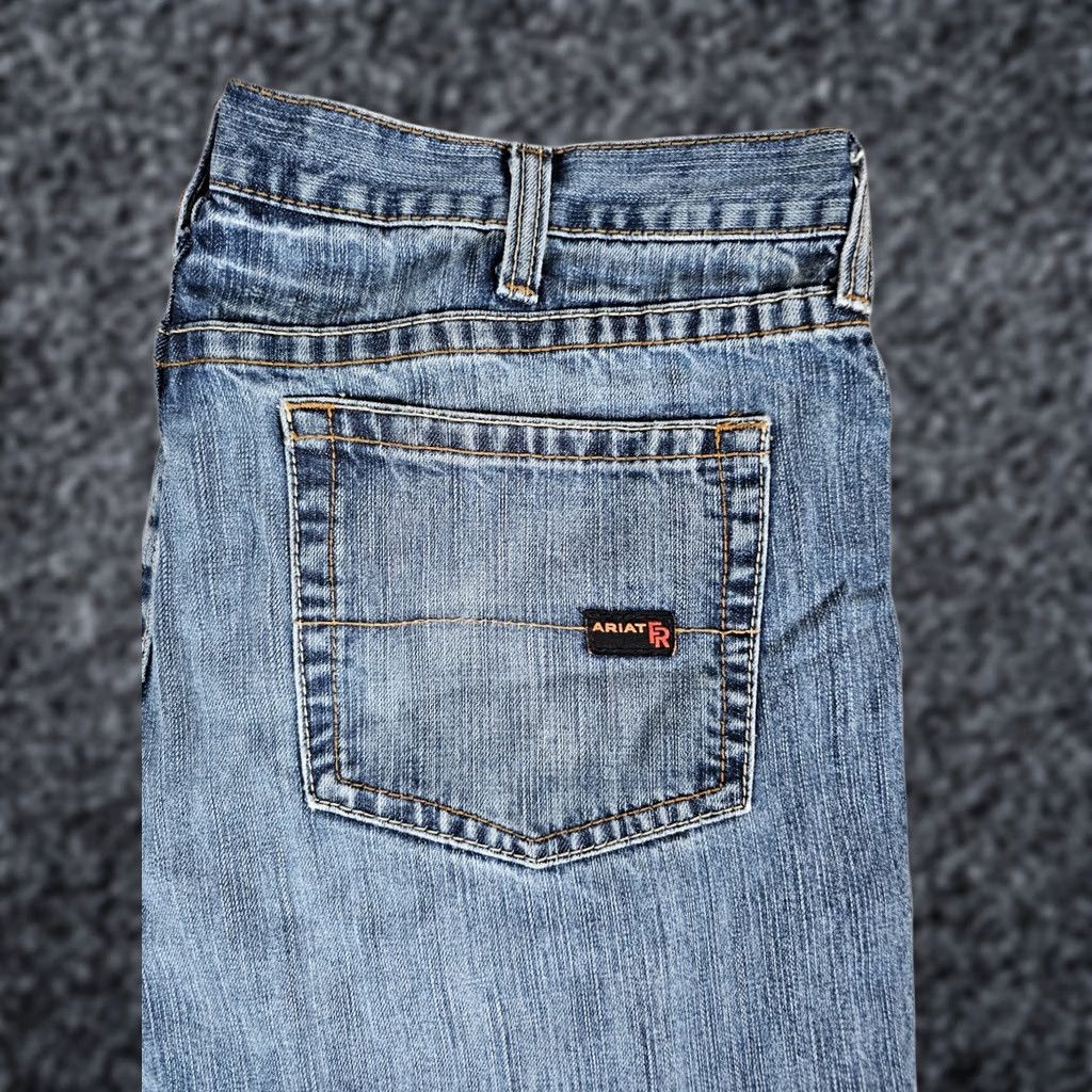 Ariat Ariat FR Fire Resistant M3 Loose Straight Blue Jeans Mens Sz 44x32 CAT2 Workwear Size US 44 / EU 60 - 1 Thumbnail