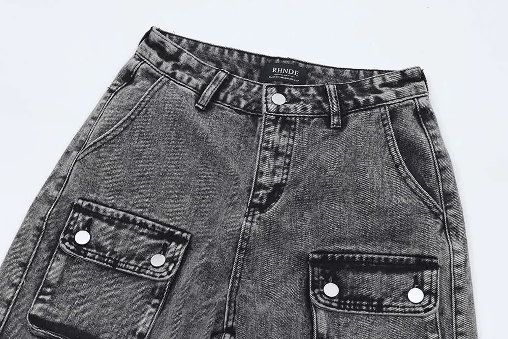 Designer × Japanese Brand Multi Pocket Faded Cargo Jorts Size US 32 / EU 48 - 4 Thumbnail