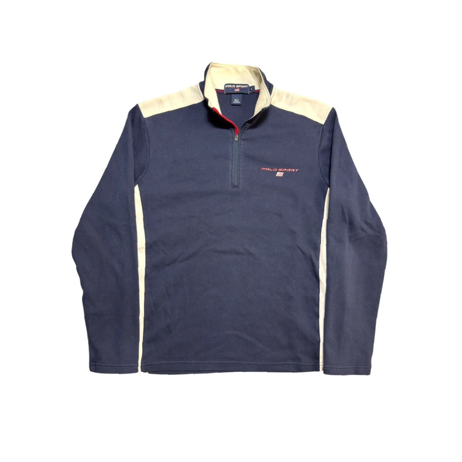 Vintage VINTAGE Polo Sport Sweatshirt Half-Zip Sweatshirt Sz L Blue Logo Embroidered Pullover Men Size US L / EU 52-54 / 3 - 2 Thumbnail
