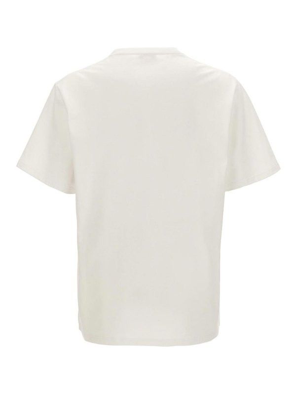 Alexander McQueen o1srvl11e0226 Trompe-L'œil Varsity T-Shirt In White Size US M / EU 48-50 / 2 - 2 Thumbnail