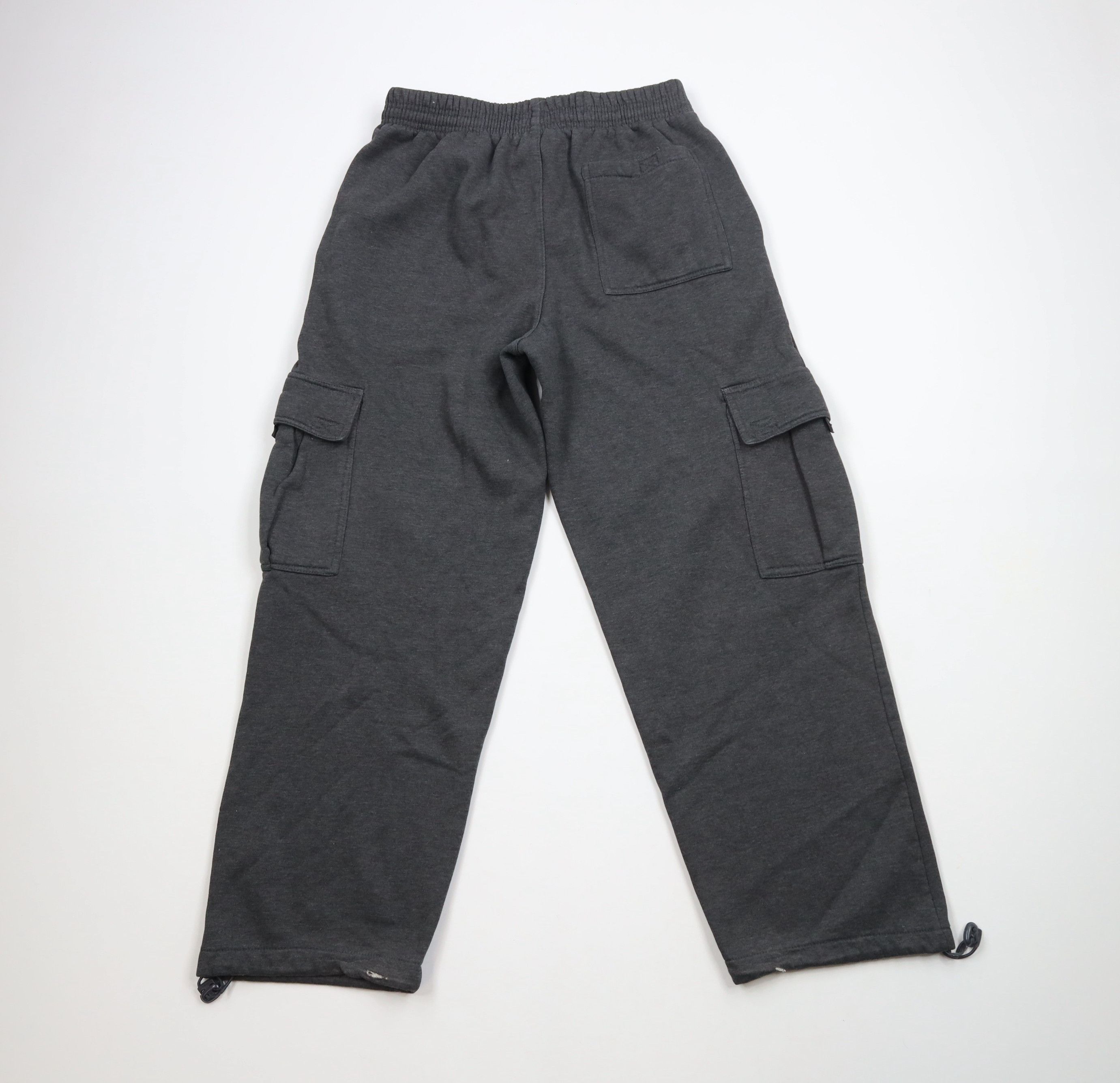 Vintage Vintage 90s Y2K Streetwear Heavy Wide Leg Cargo Sweatpants Size US 36 / EU 52 - 8 Thumbnail
