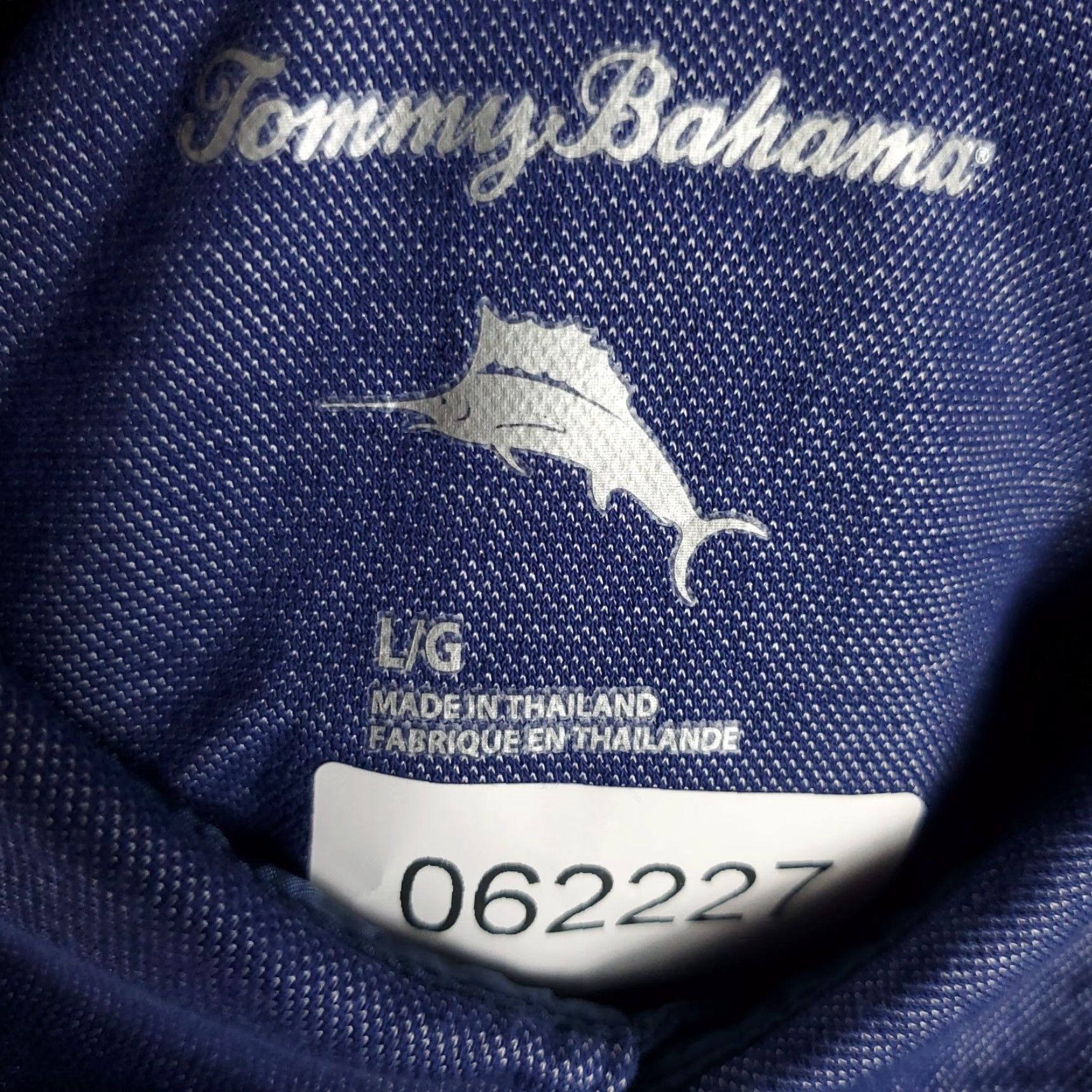 Tommy Bahama VINTAGE Tommy Bahama Polo Shirt Mens Large Short Sleeve Cotton Blue Classic Casual Size US L / EU 52-54 / 3 - 6 Thumbnail
