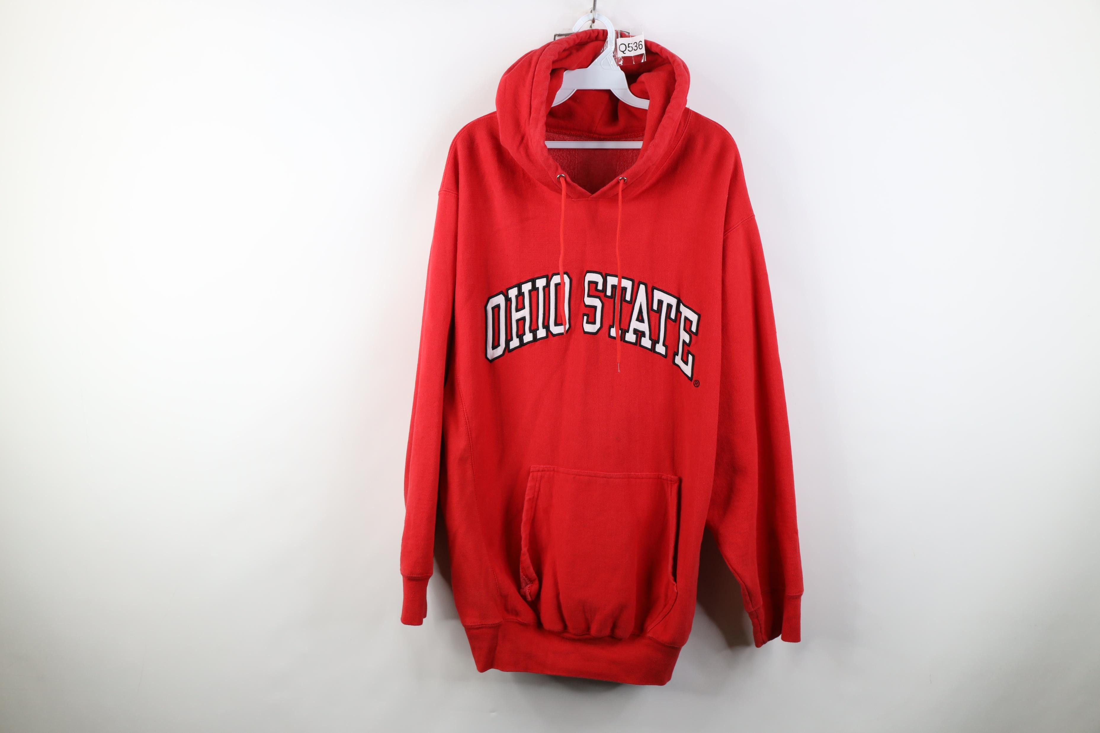 Vintage Vintage 90s Y2K Reverse Weave Ohio State University Hoodie Size US XL / EU 56 / 4 - 1 Thumbnail