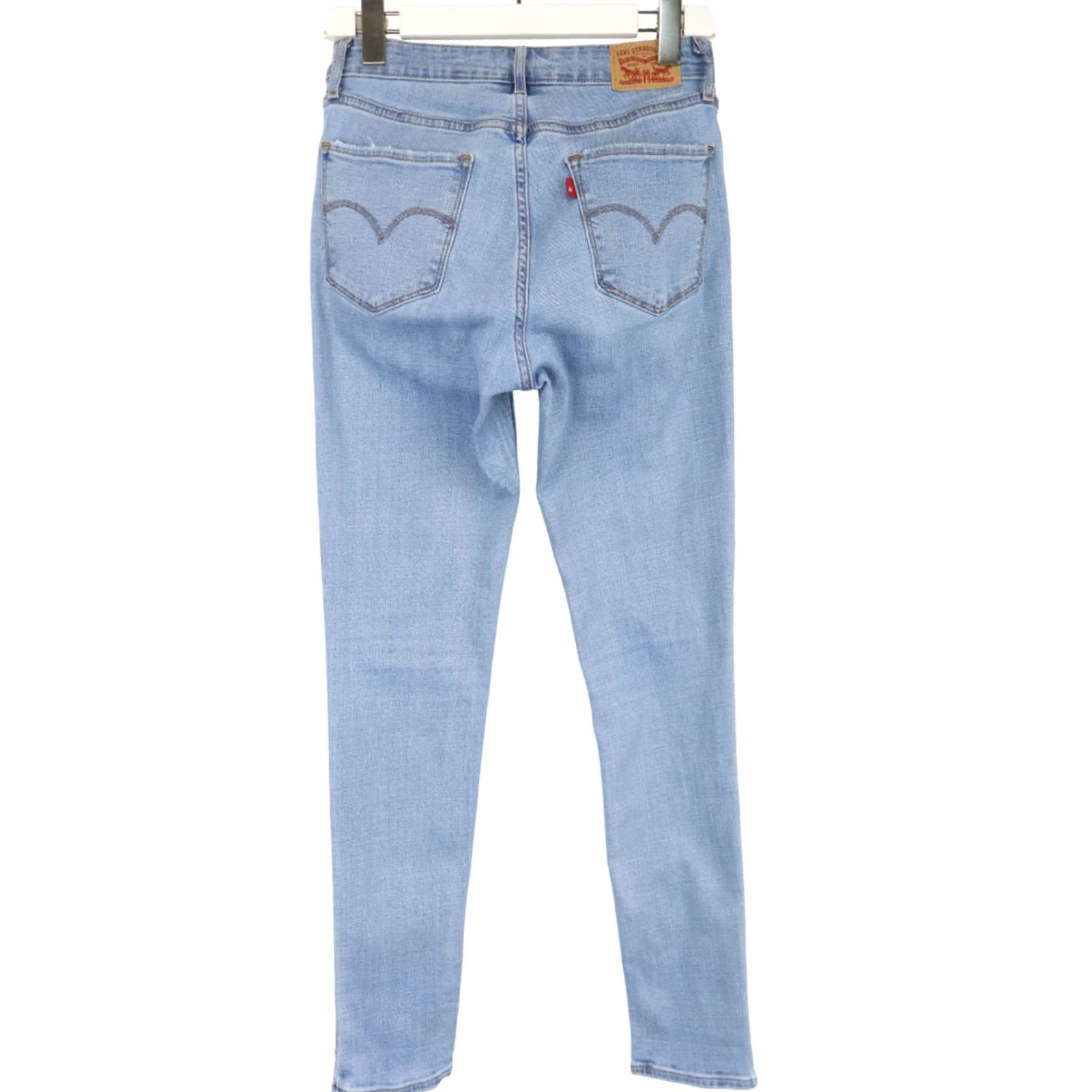 Levi's LEVI'S 721 High Rise Skinny Jeans Women's W27/L30 Blue Stretch Whiskers Size 27" / US 4 / IT 40 - 2 Thumbnail