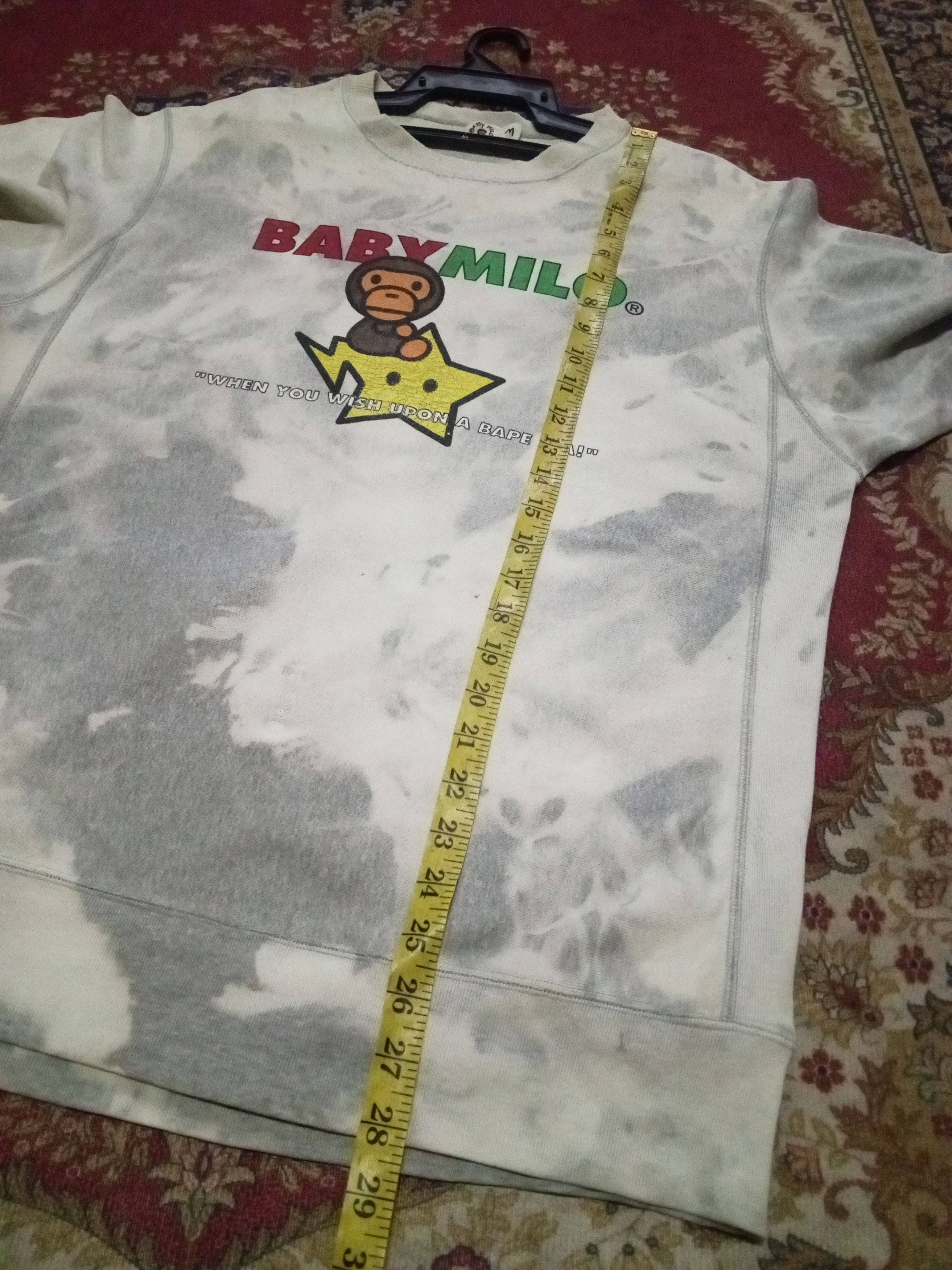 Bape BABY MILO STAR ×BAPE TAI DAI SWEATSHIRT Size US L / EU 52-54 / 3 - 13 Thumbnail