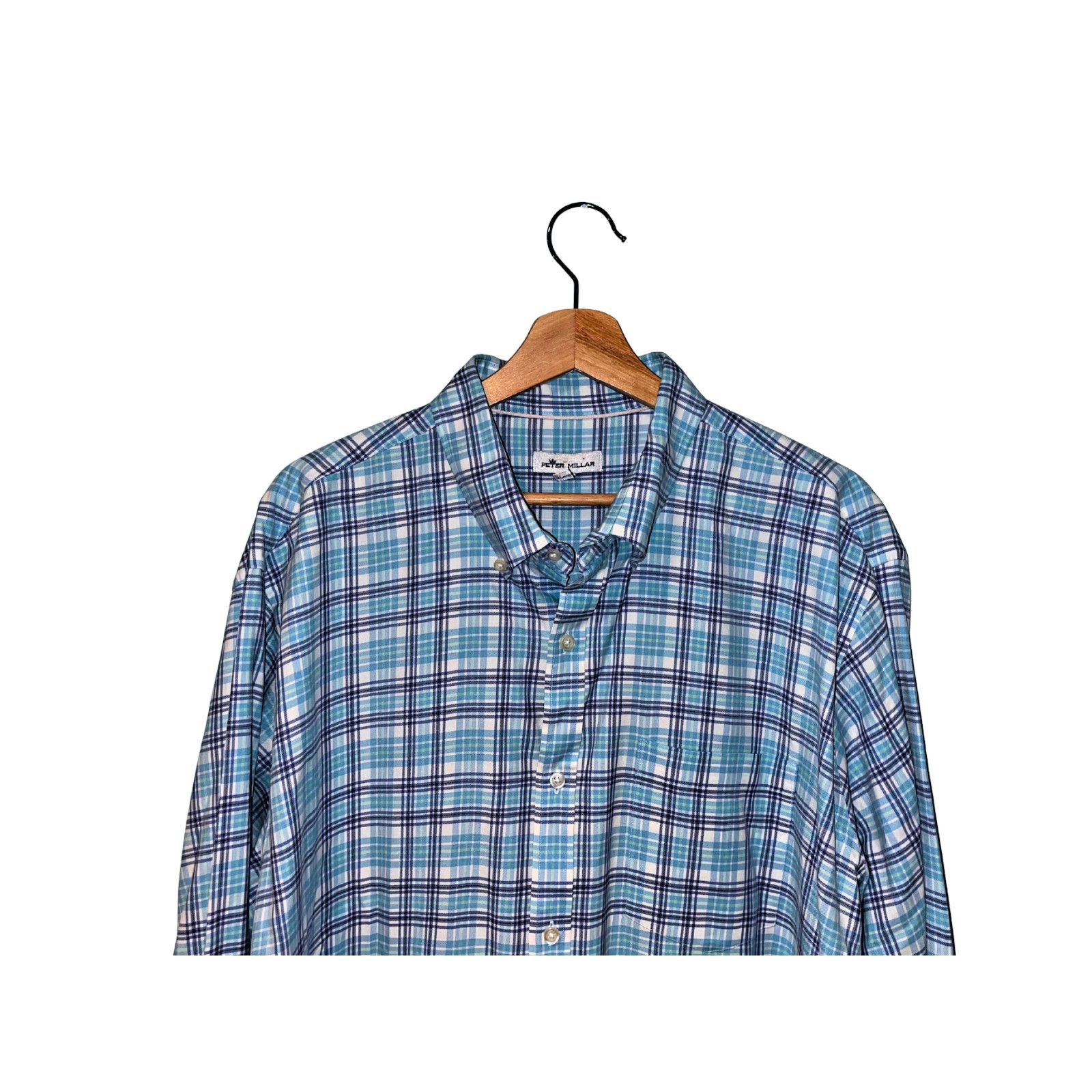 Peter Millar Peter Millar Boardsail Plaid Shirt XL Silk Button Down Size US XL / EU 56 / 4 - 4 Thumbnail