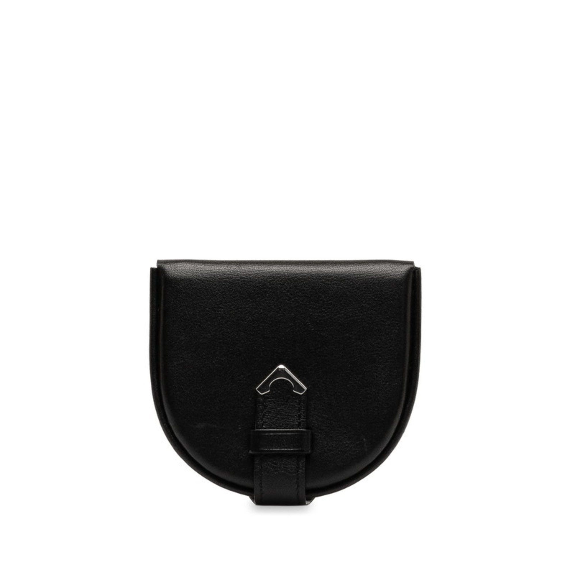 image of Cartier Must Line Coin Case Black Leather Men's Cartier