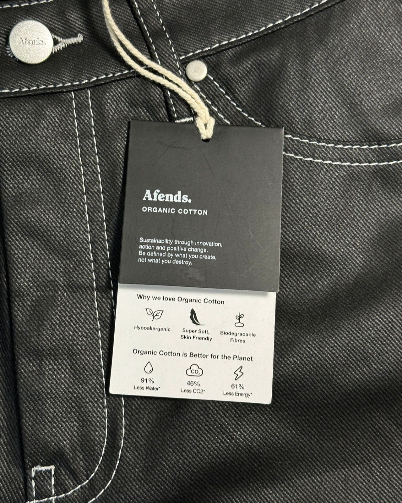 Afends Sample NWT Afends - Shelby - Organic Denim Coated Shorts 26 Size 26" / US 2 / IT 38 - 6 Thumbnail