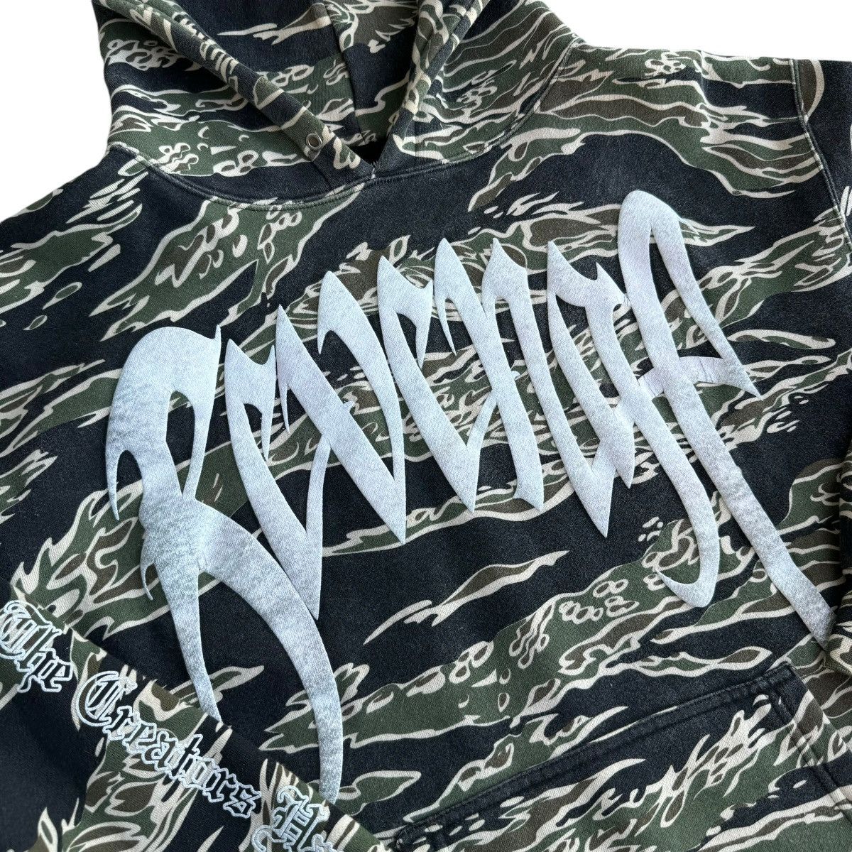 Rap Tees × Revenge Revenge xxxtentacion Camo Revenge Tiger Skull Hoodie Hype Size US M / EU 48-50 / 2 - 9 Thumbnail