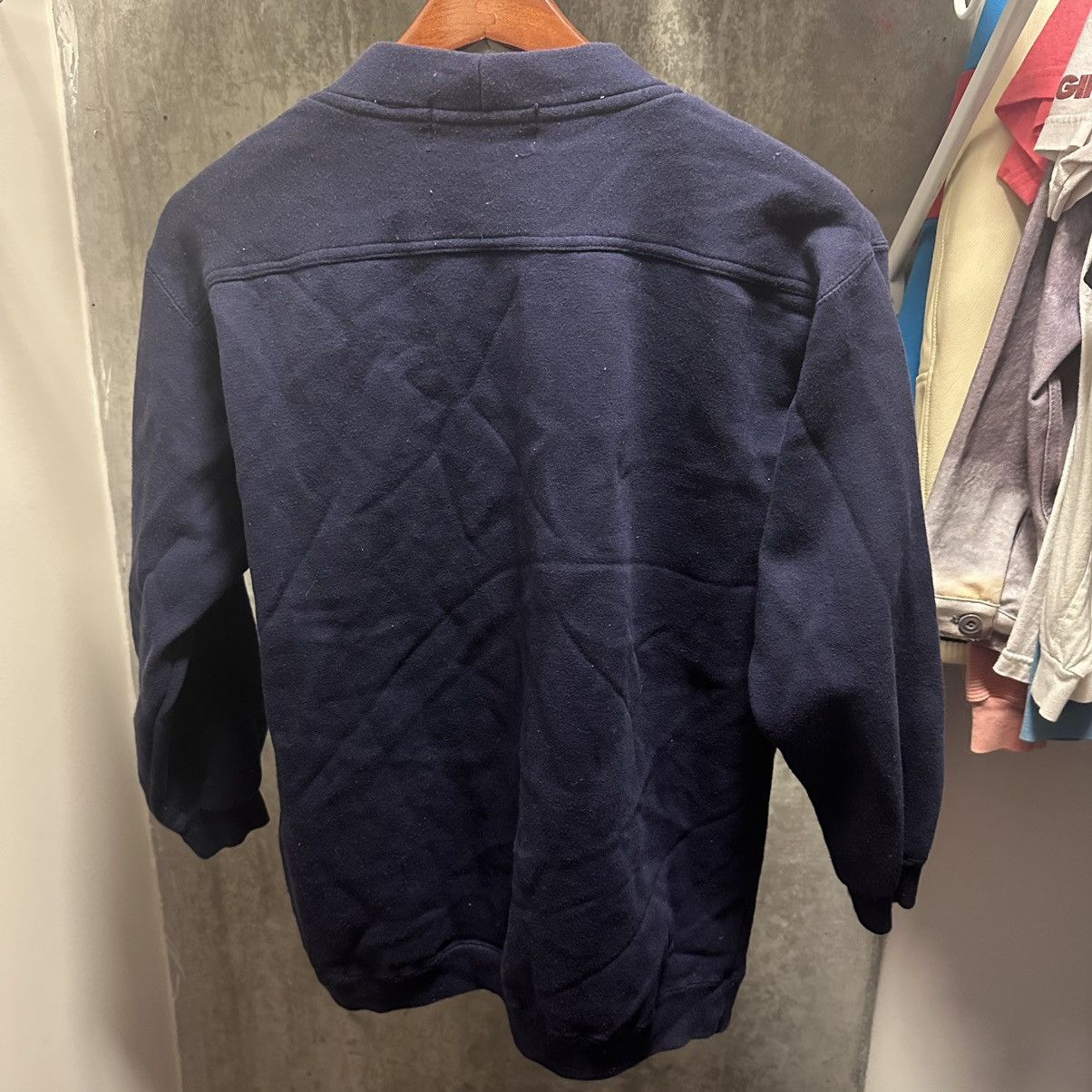 Other White Stag Navy Blue Button Cardigan Womens Large Sweatshirt Size L / US 10 / IT 46 - 6 Thumbnail