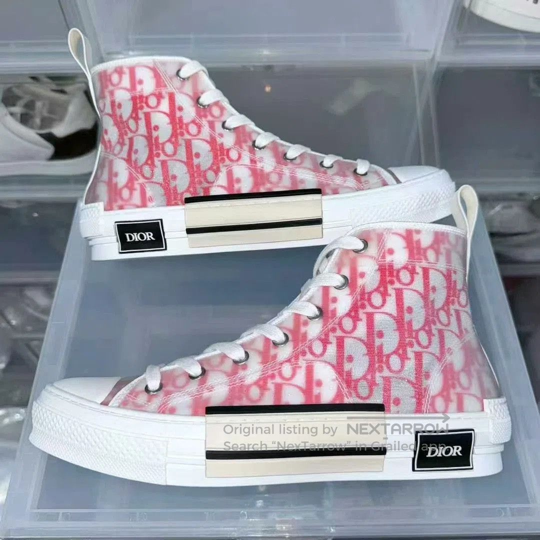 Dior dior b23 full print white and red sneakers. Size US 10.5 / EU 43-44 - 2 Thumbnail