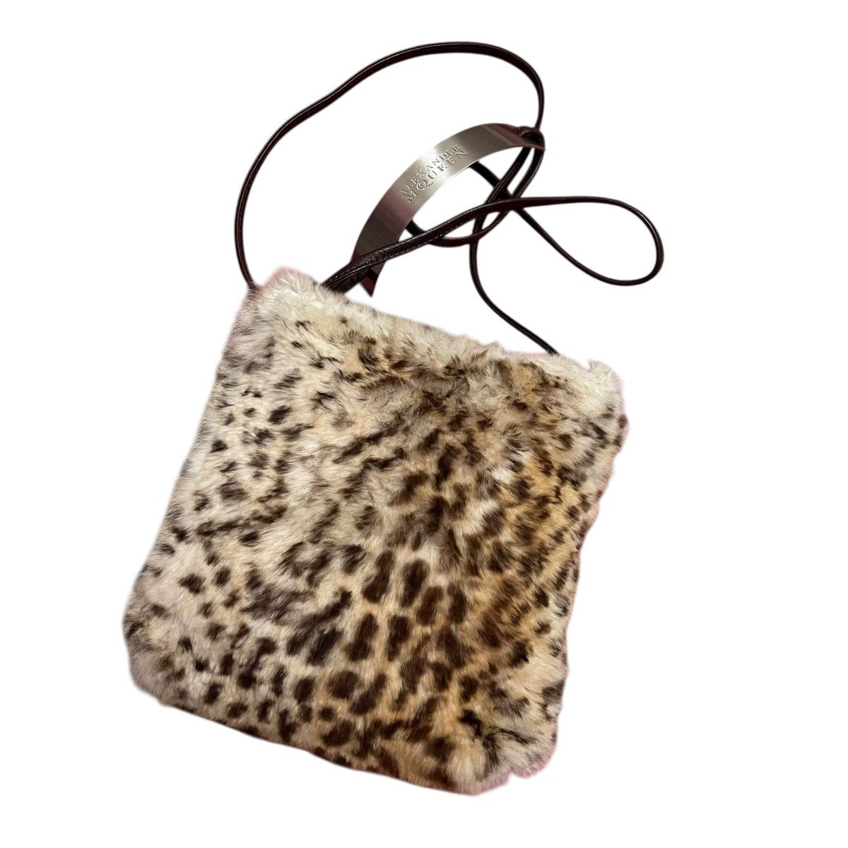 Alexander McQueen × Vintage Authentic Vintage Alexander McQueen Fur Leopard Leather Bag Size ONE SIZE - 1 Thumbnail