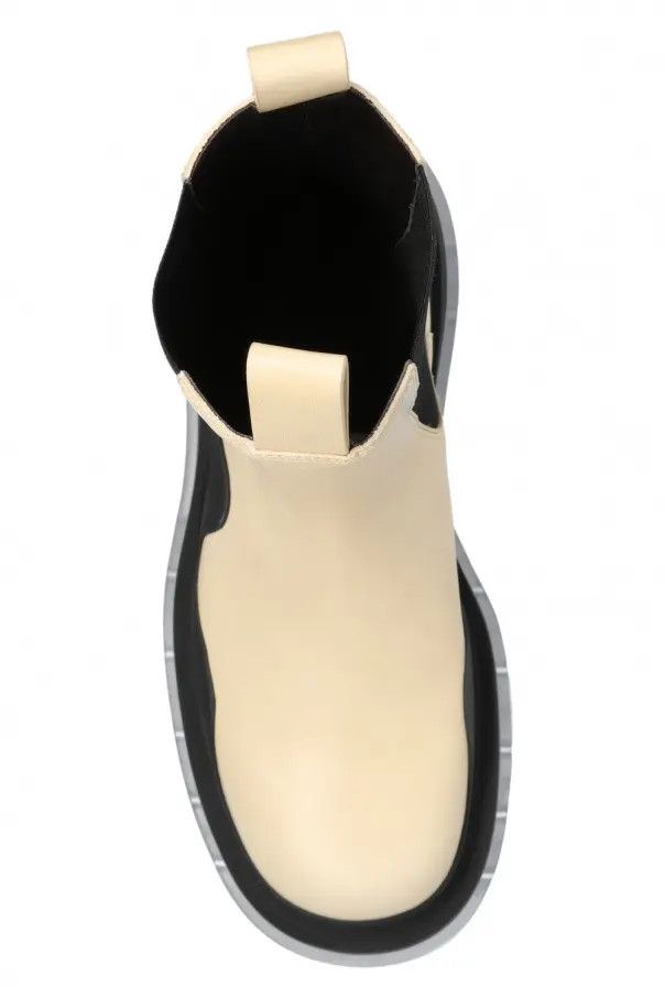 Bottega Veneta o1bcso1str0225 Tire Chelsea Boots in Beige/Black Size US 9 / IT 39 - 5 Thumbnail