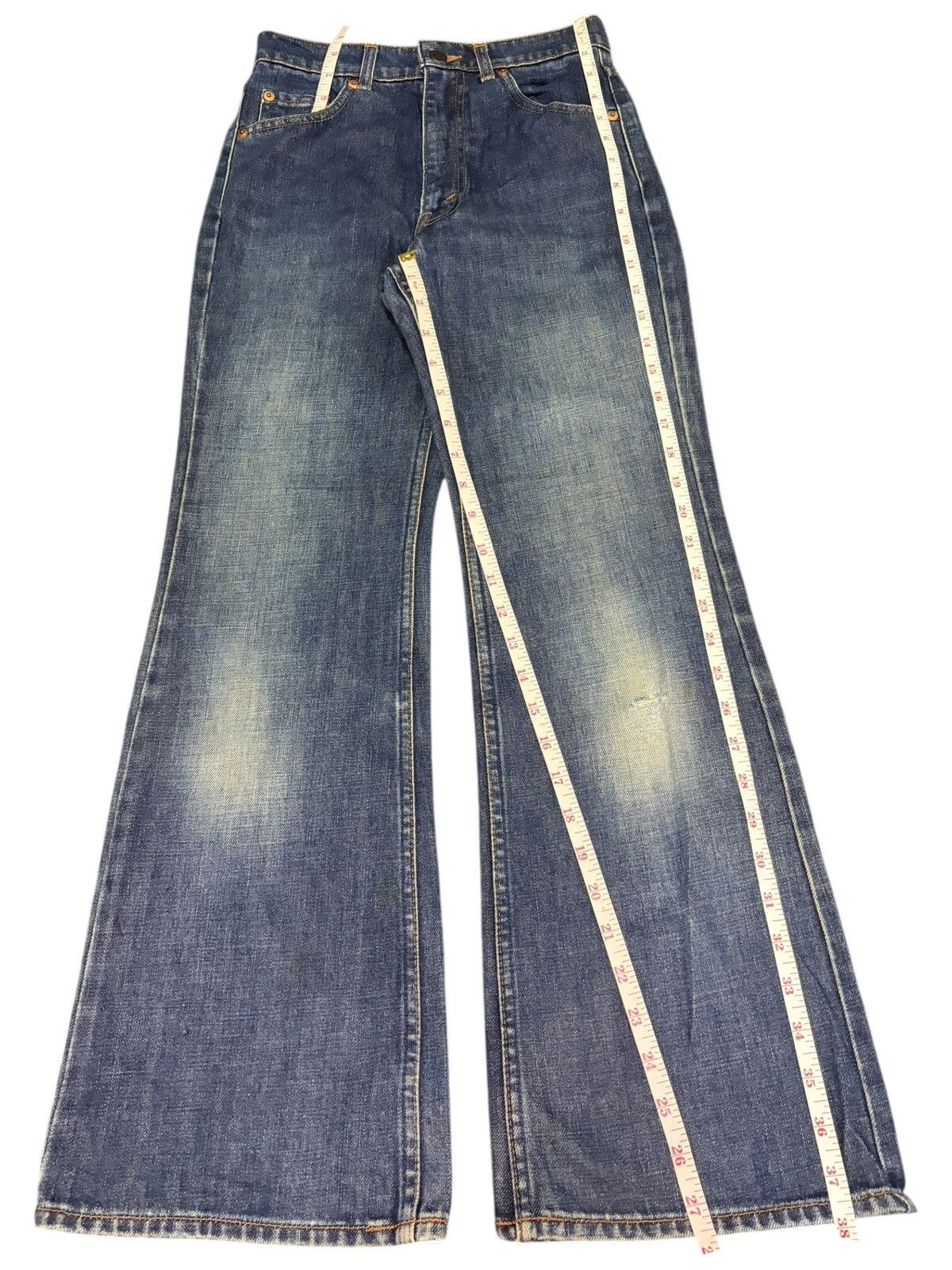 Levi's Vintage 90s Levis 309 Faded Wash Distressed Flare Jeans Size 25" / US 0 / IT 36 - 7 Thumbnail