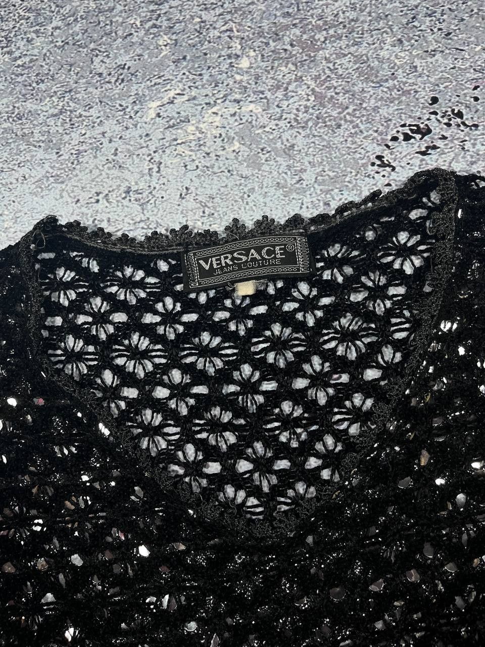 Versace Jeans Couture Avant Garde Vintage Y2K Barocco Versace Top Blouse Gothic Size XS / US 0-2 / IT 36-38 - 3 Thumbnail